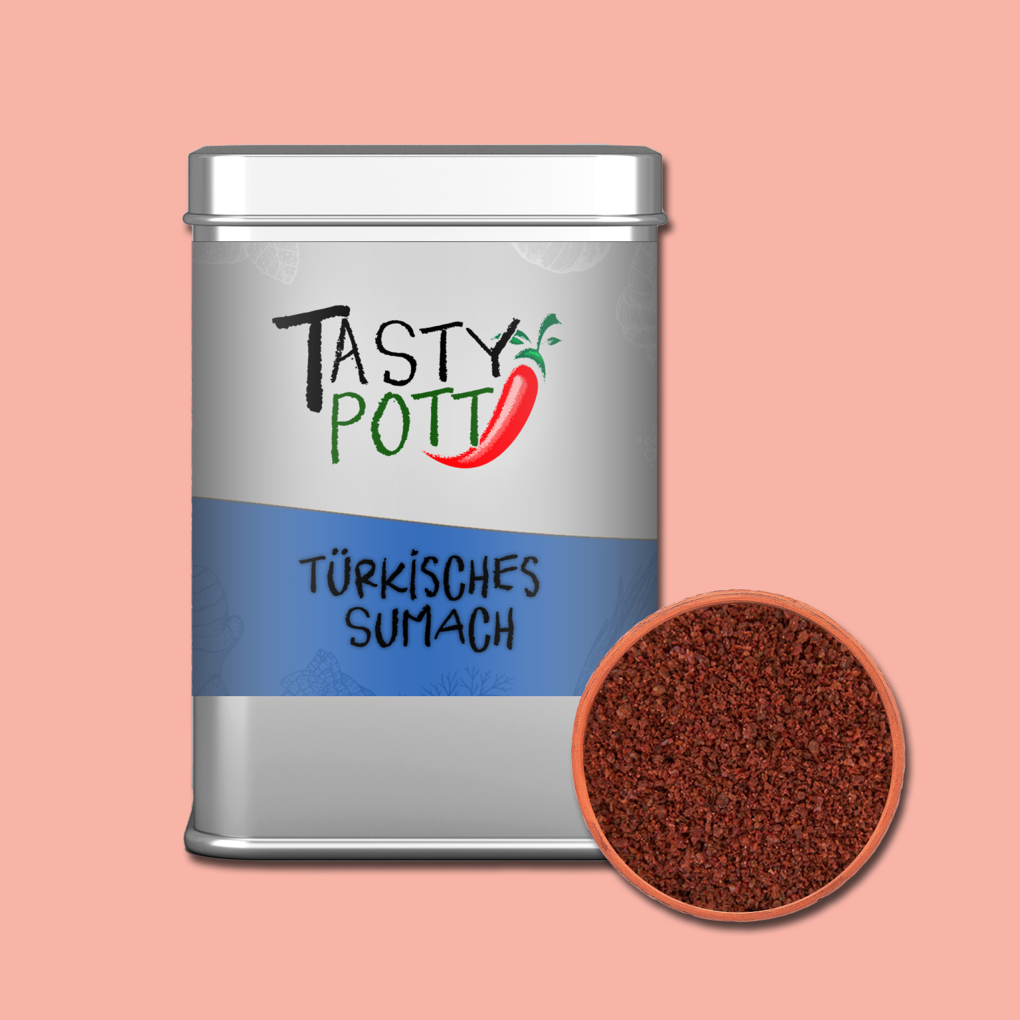 Tasty Pott Türkisches Sumach Pulver 70g Dose Tasty Pott Türkisches Sumach Pulver 70g Dose