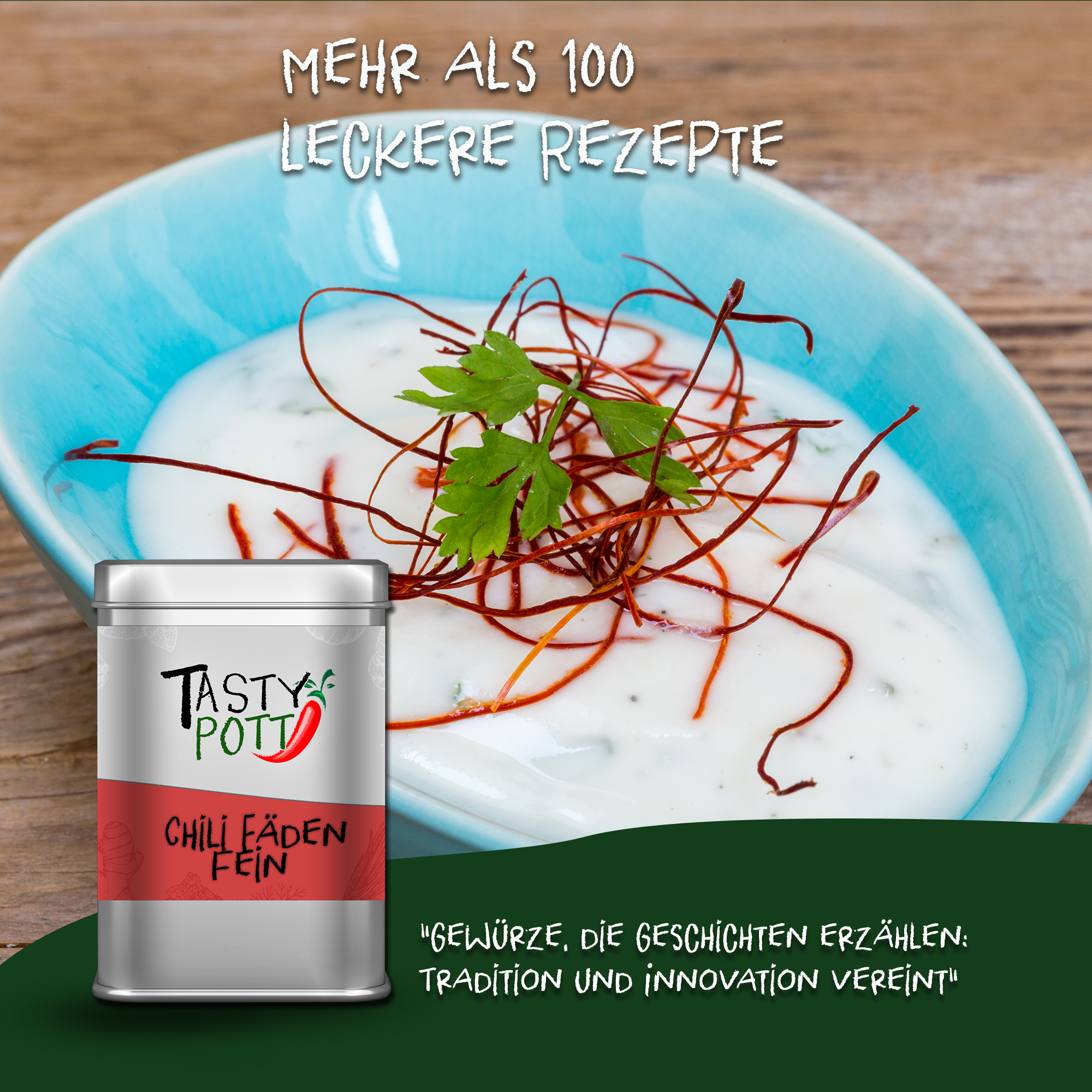 Tasty Pott Chili Fäden fein 10g Dose Tasty Pott Chili Fäden fein 10g Dose