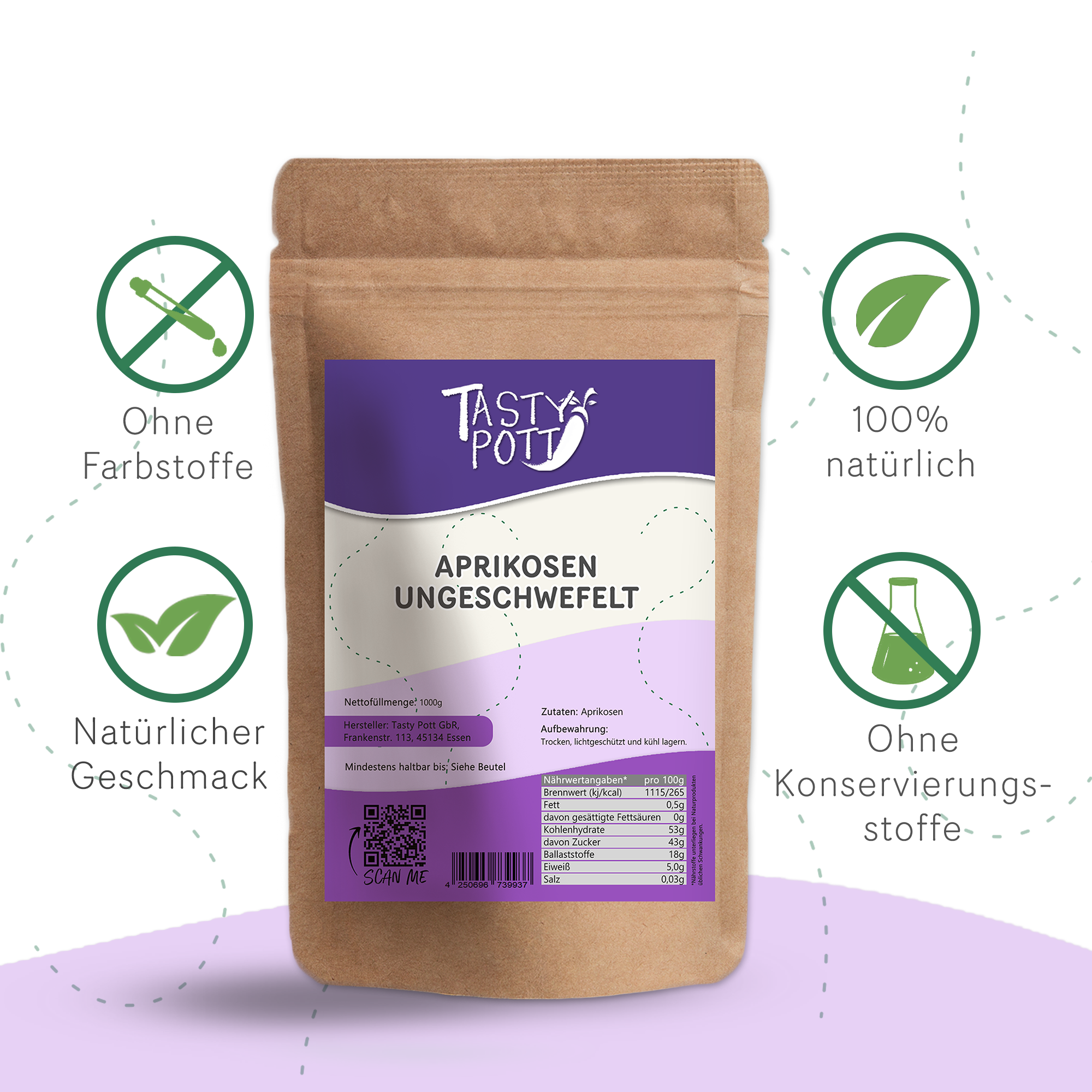 Getrocknete Aprikosen 1kg 