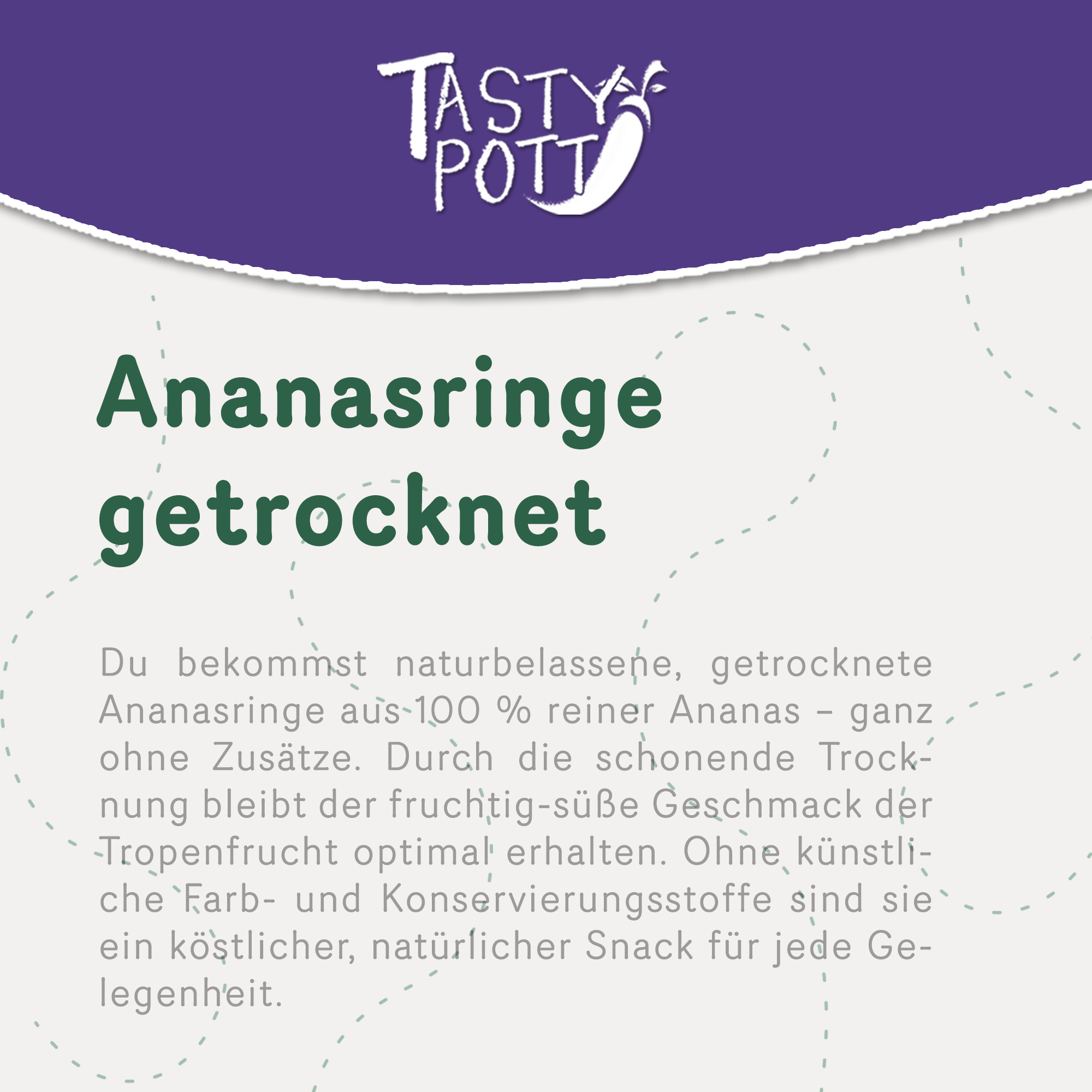 Getrocknete Ananasringe 1kg 