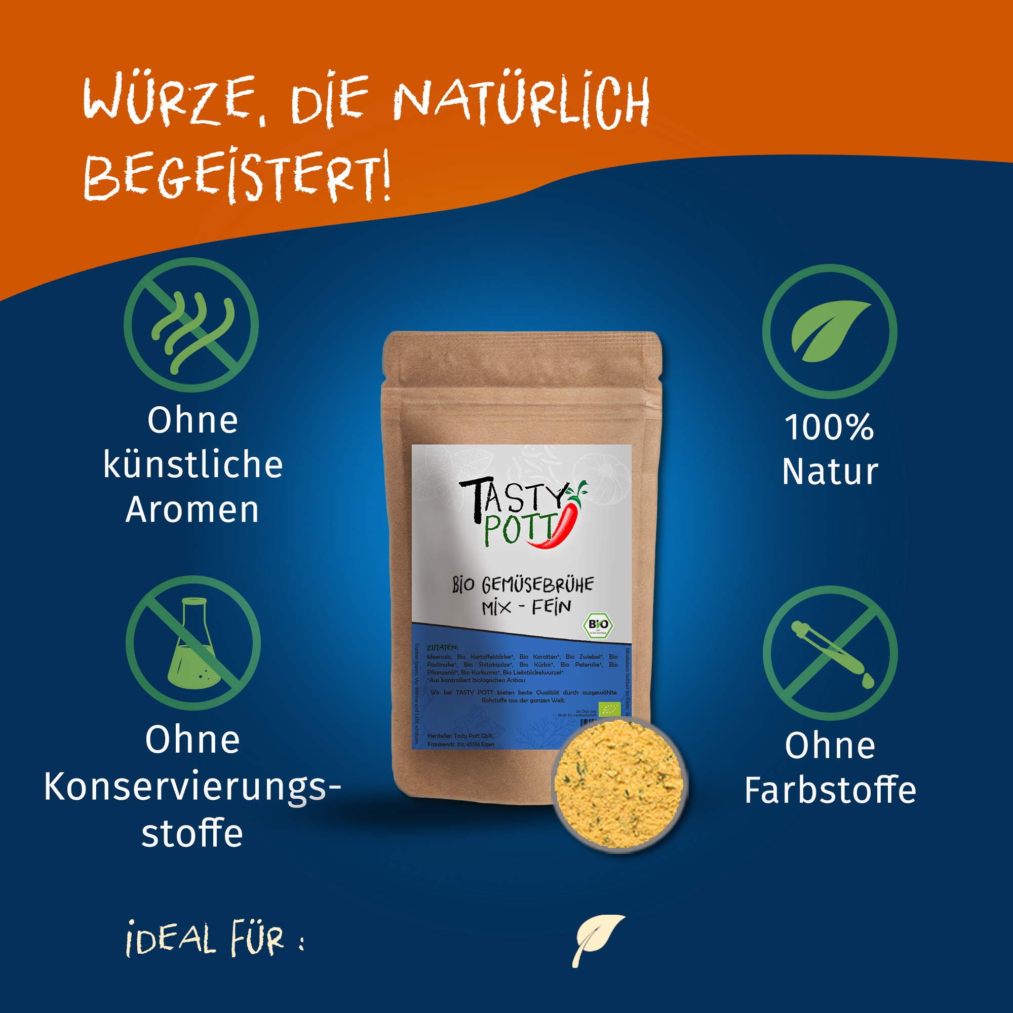 Bio Gemüsebrühe 80g