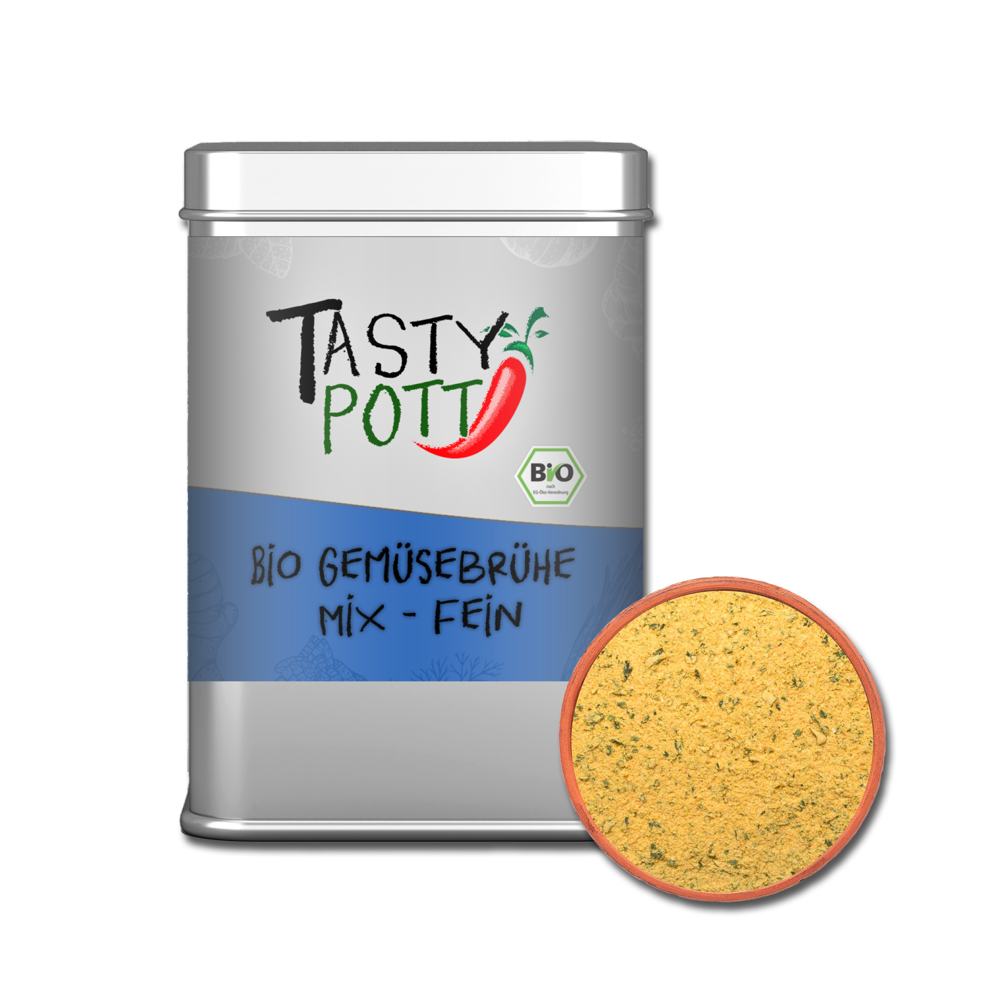 Bio Gemüsebrühe Mix - Brühe - 80g Dose Tasty Pott 