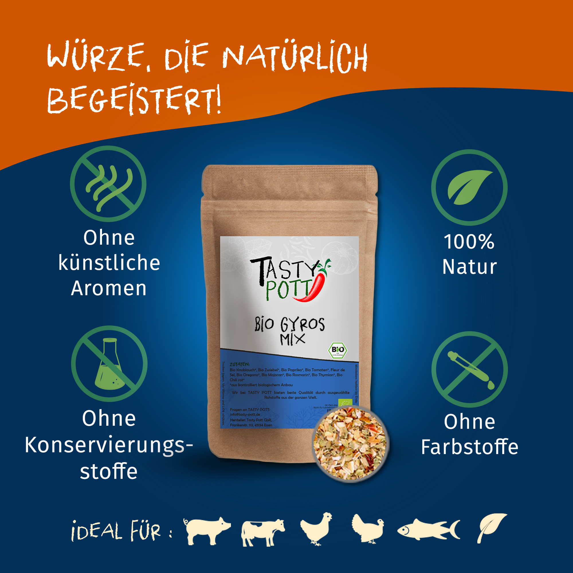 Bio Gyros Gewürzmischung