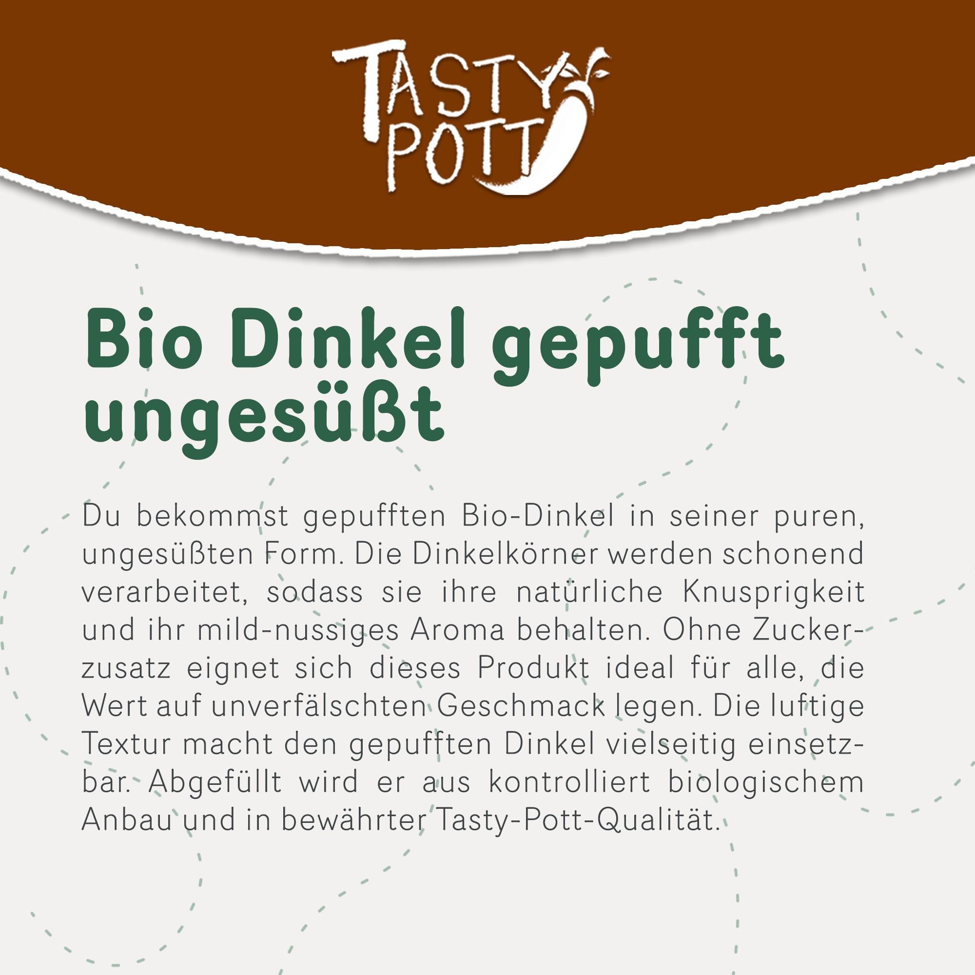 Bio Dinkel gepufft & ungesüßt 400g