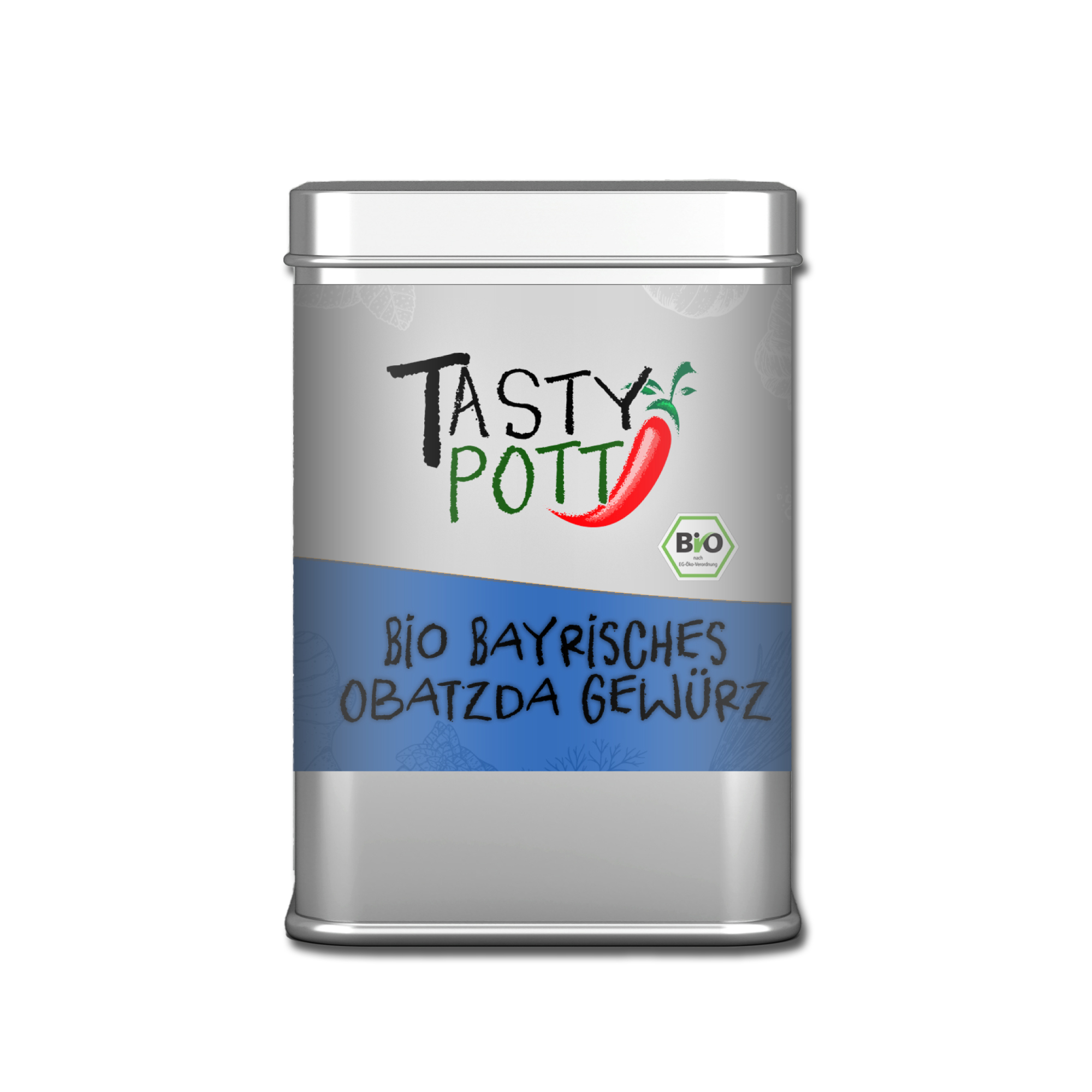 Bio Bayrisches Obatzda Gewürz - Obatzter Gewürzmischung - 100g Dose Tasty Pott 