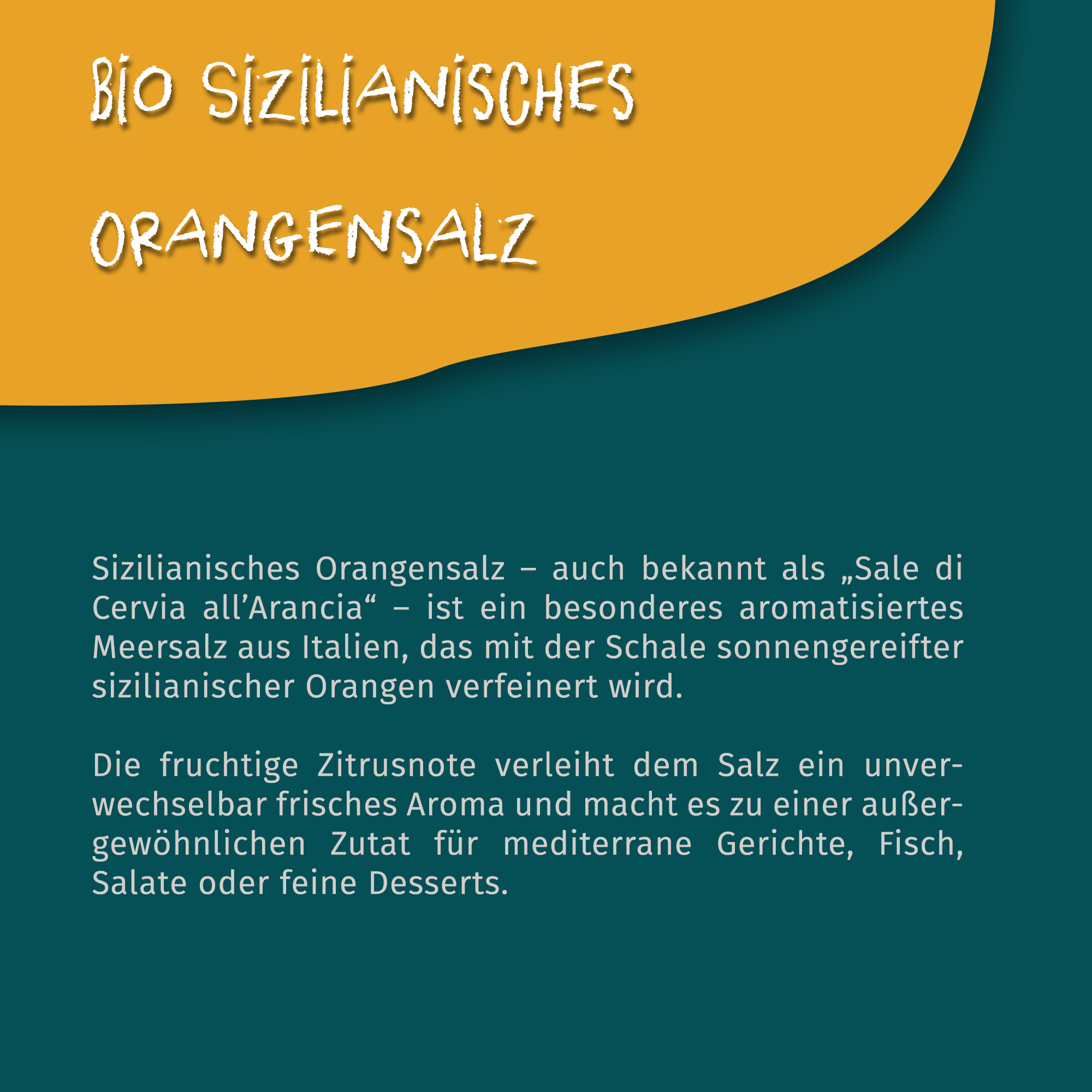 Bio Orangensalz aus Sizilien - Bio Qualität | 125g Dose Tasty Pott Bio Orangensalz aus Sizilien - Bio Qualität | 125g Dose Tasty Pott