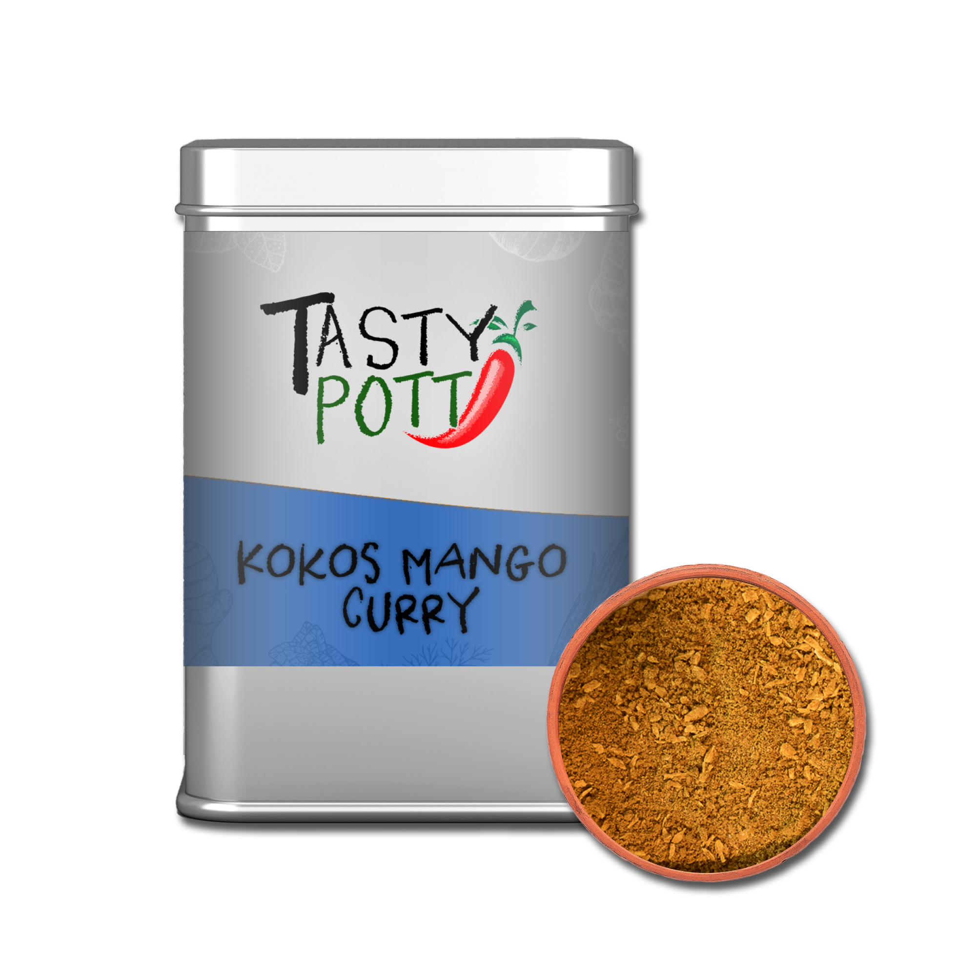 Kokos Mango Curry Gewürz | 75g Dose Tasty Pott  