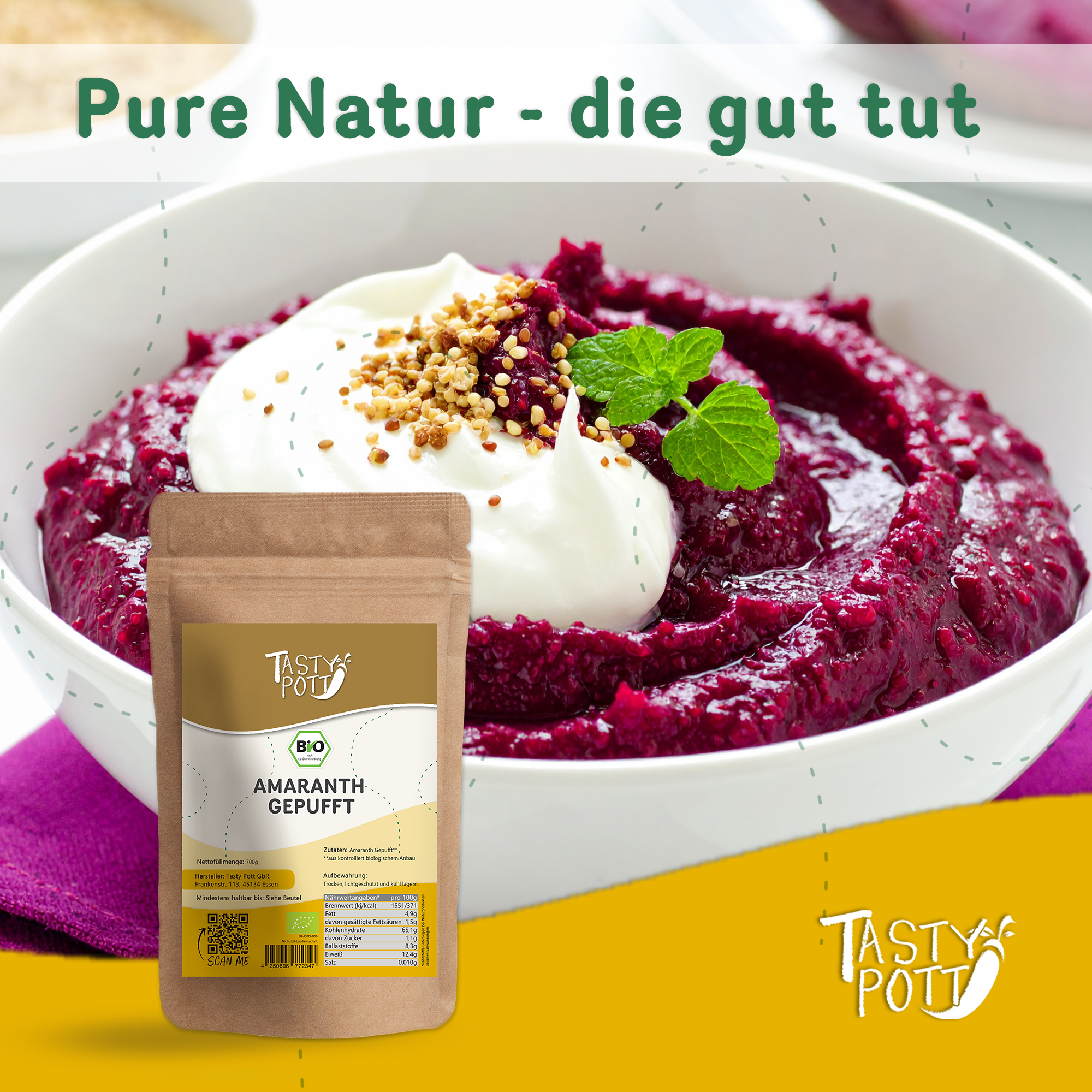 Bio Amaranth gepufft 700g