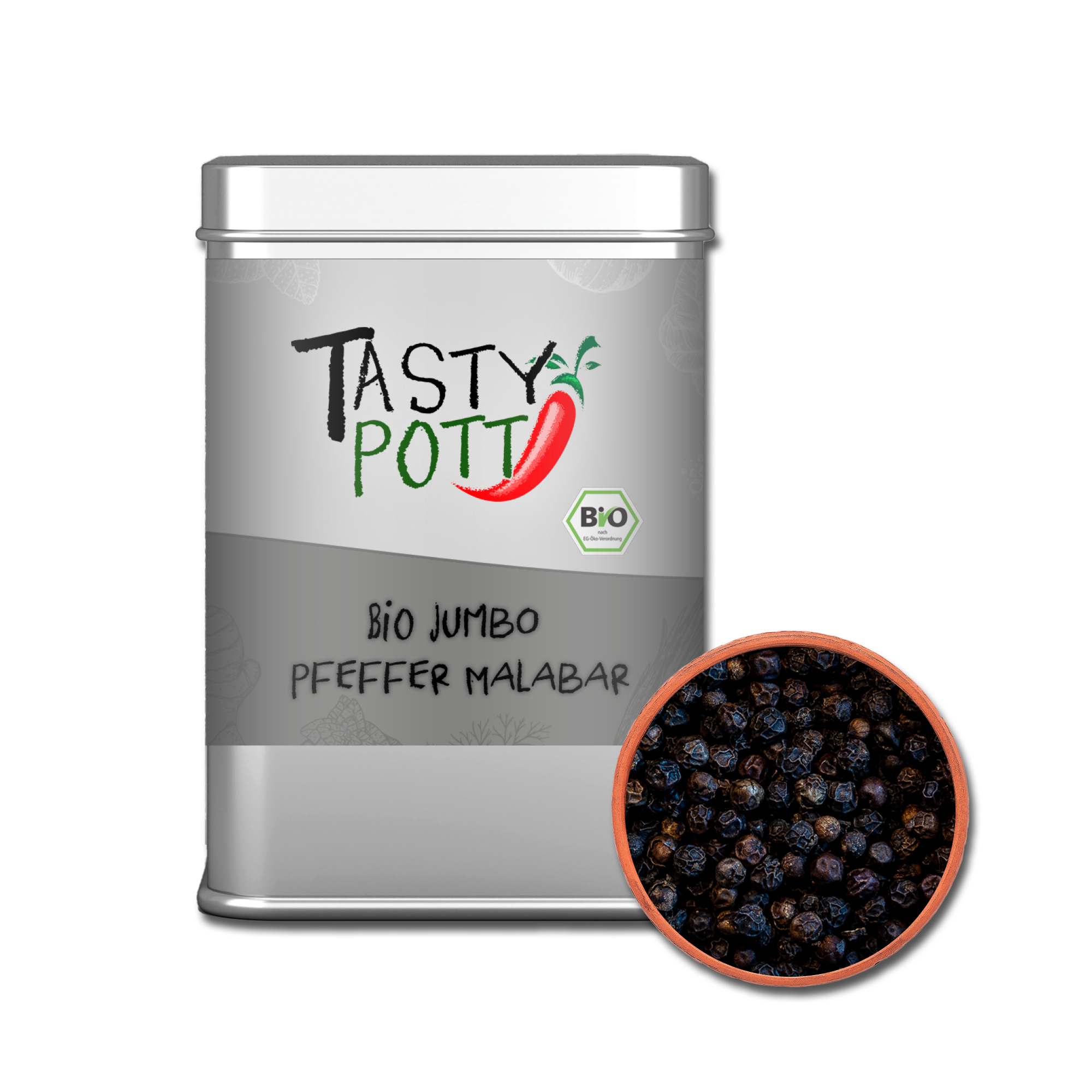 Tasty Pott Bio Jumbo Malabar Pfeffer 70g Tasty Pott Bio Jumbo Malabar Pfeffer 70g