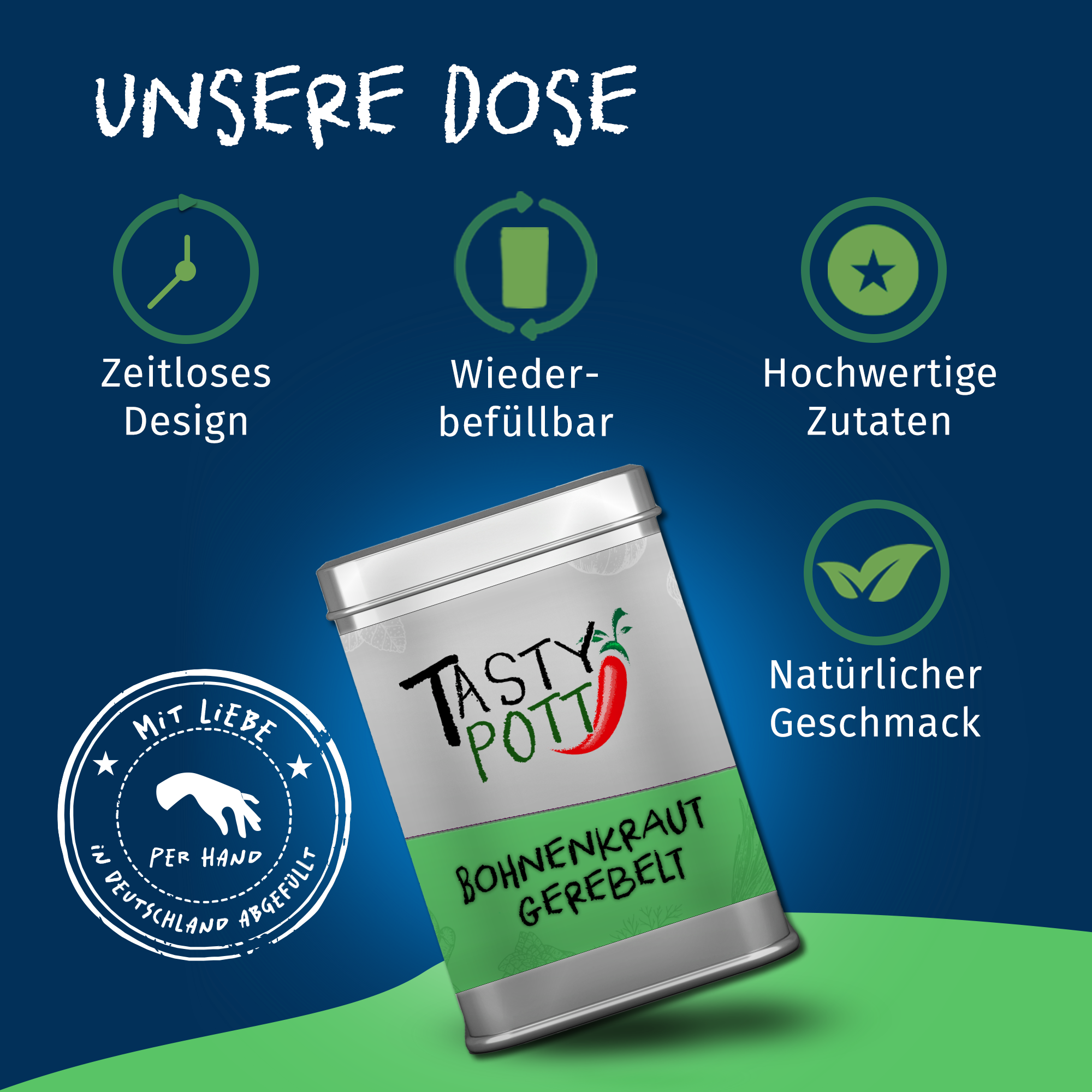 Bohnenkraut getrocknet & gerebelt 40g