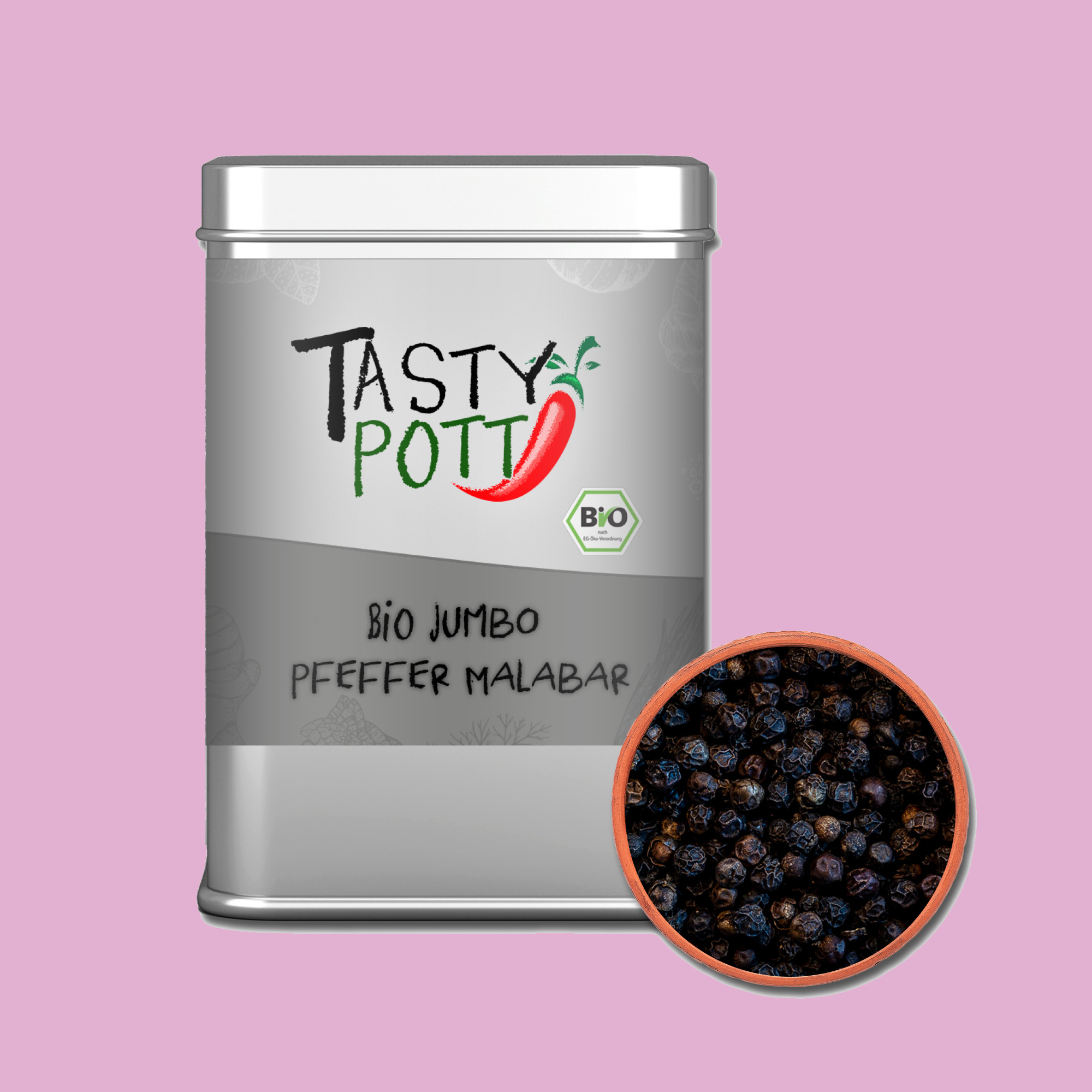 Tasty Pott Bio Jumbo Malabar Pfeffer 70g Tasty Pott Bio Jumbo Malabar Pfeffer 70g