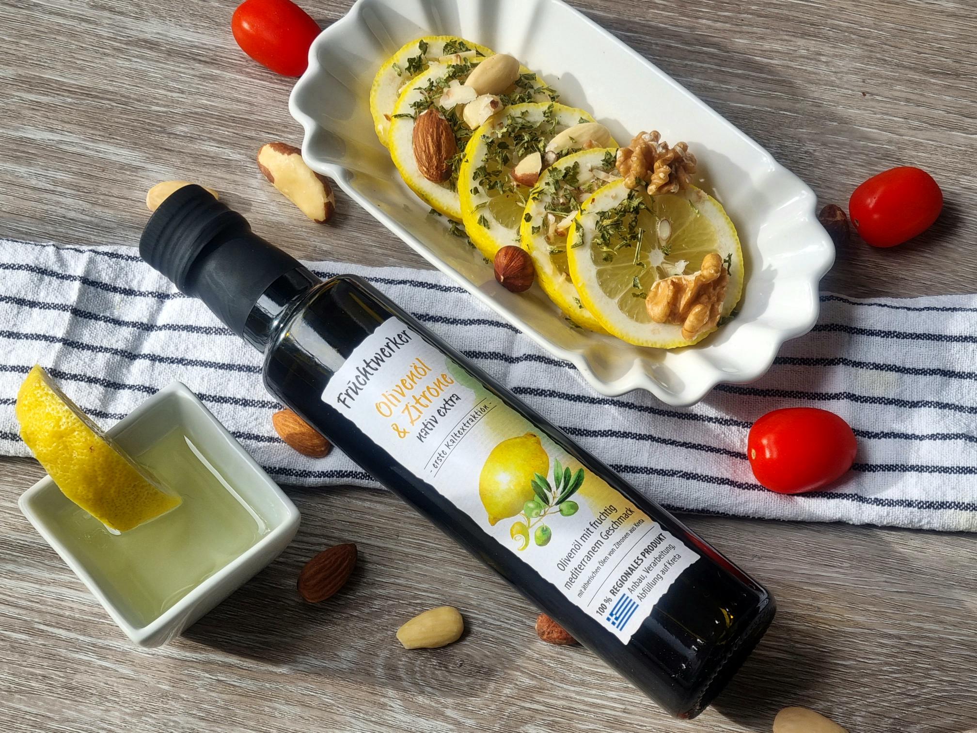 Fruchtwerker Olivenöl + Zitrone 250ml Fruchtwerker Olivenöl + Zitrone 250ml