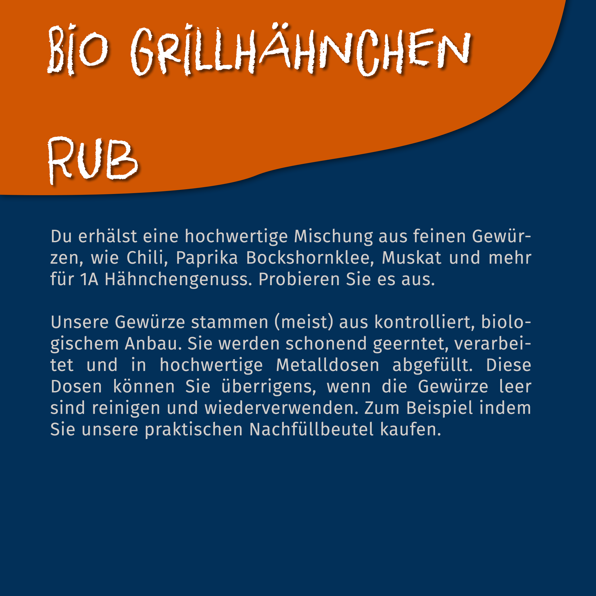 Bio Grillhähnchen Rub