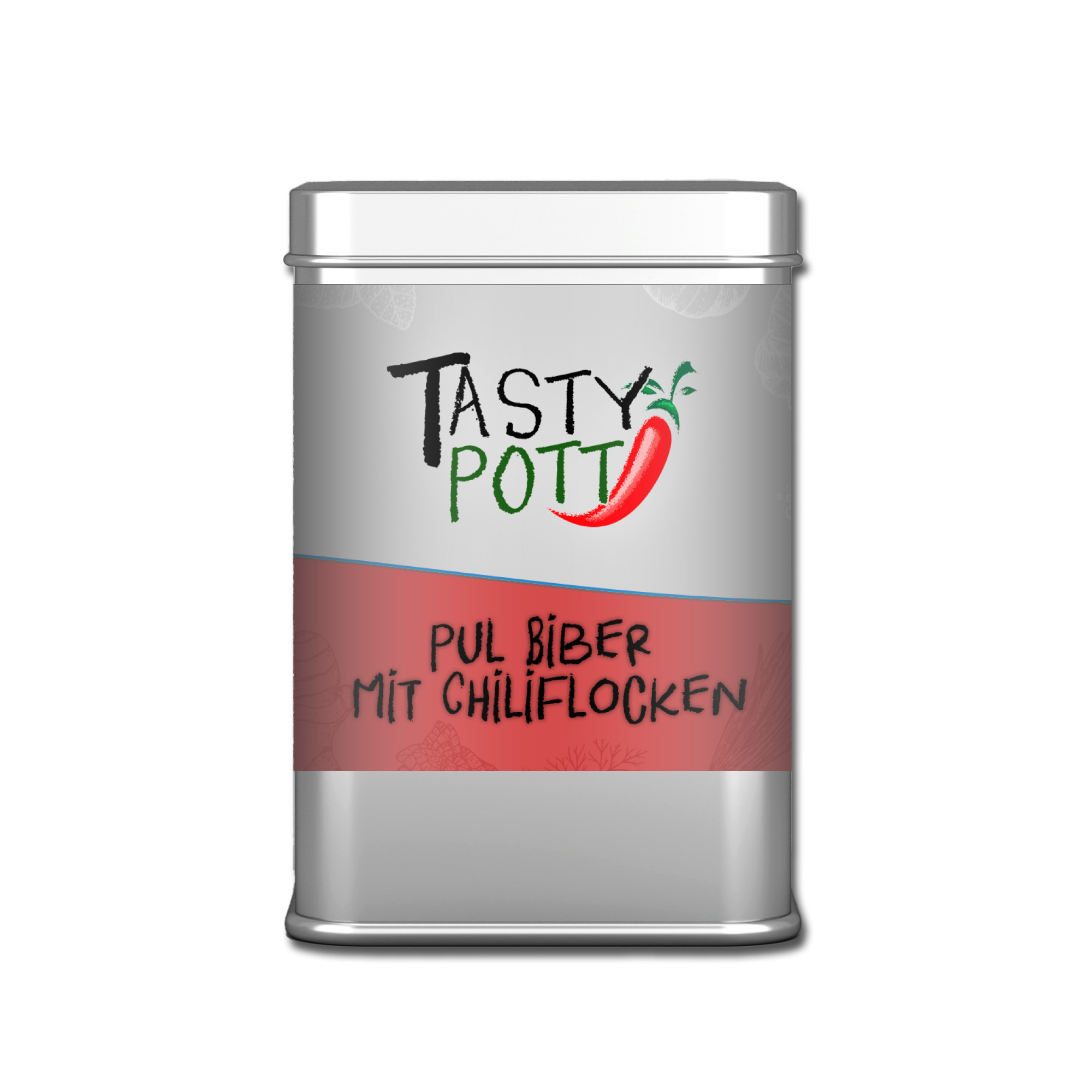 Tasty Pott Pul Biber - mit Chiliflocken 50g Dose Tasty Pott Pul Biber - mit Chiliflocken 50g Dose
