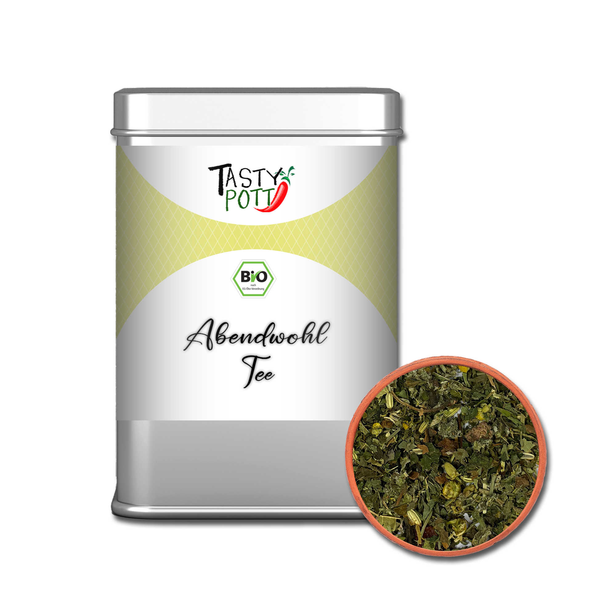 Tasty Pott Bio Abendwohl Tee 20g Dose Tasty Pott Bio Abendwohl Tee 20g Dose
