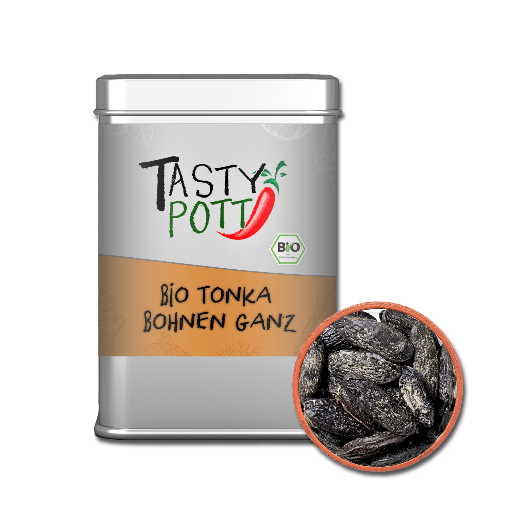 Bio Tonka Bohnen - ganz - 70g Dose von Tasty Pott 