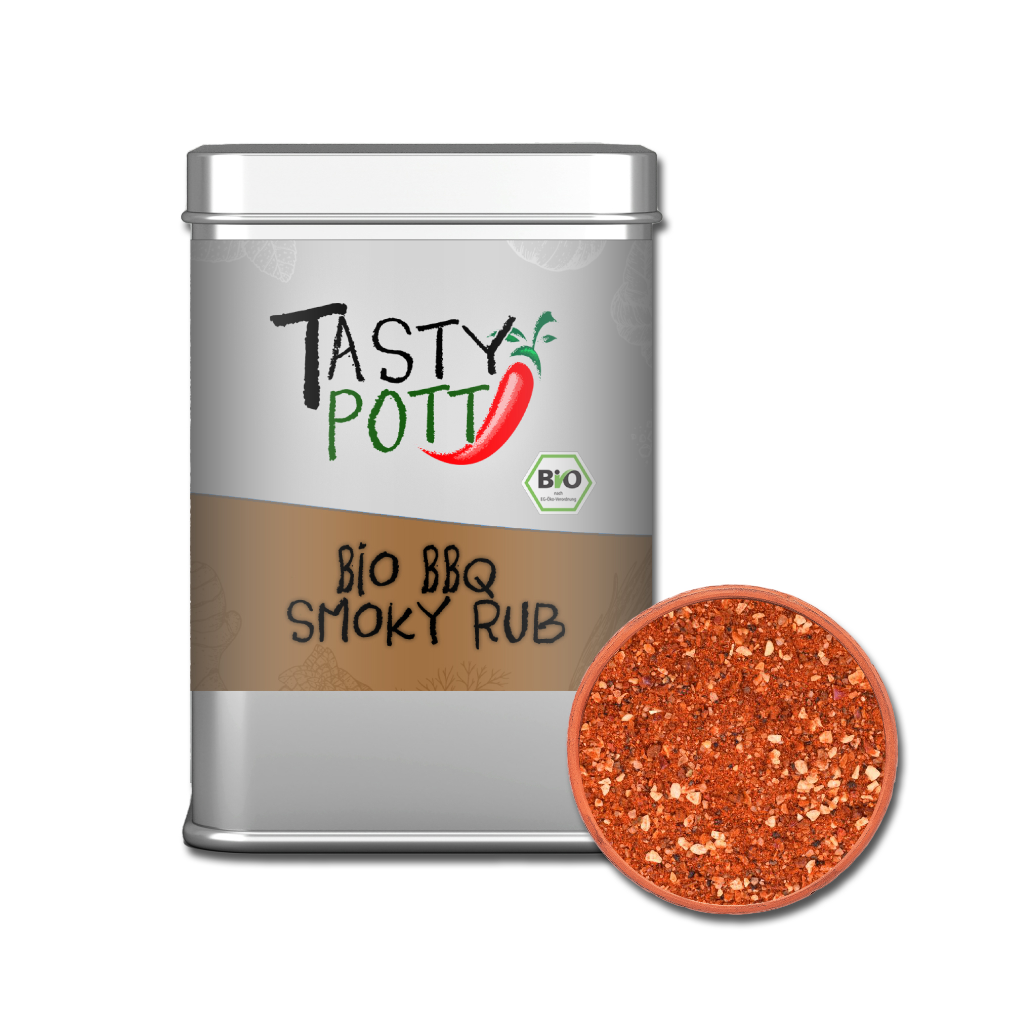 Smoky BBQ Rub 100g Bio Grillgewürz | Gewürzmischung für deinen perfekten Grill Tag von Tasty Pott  