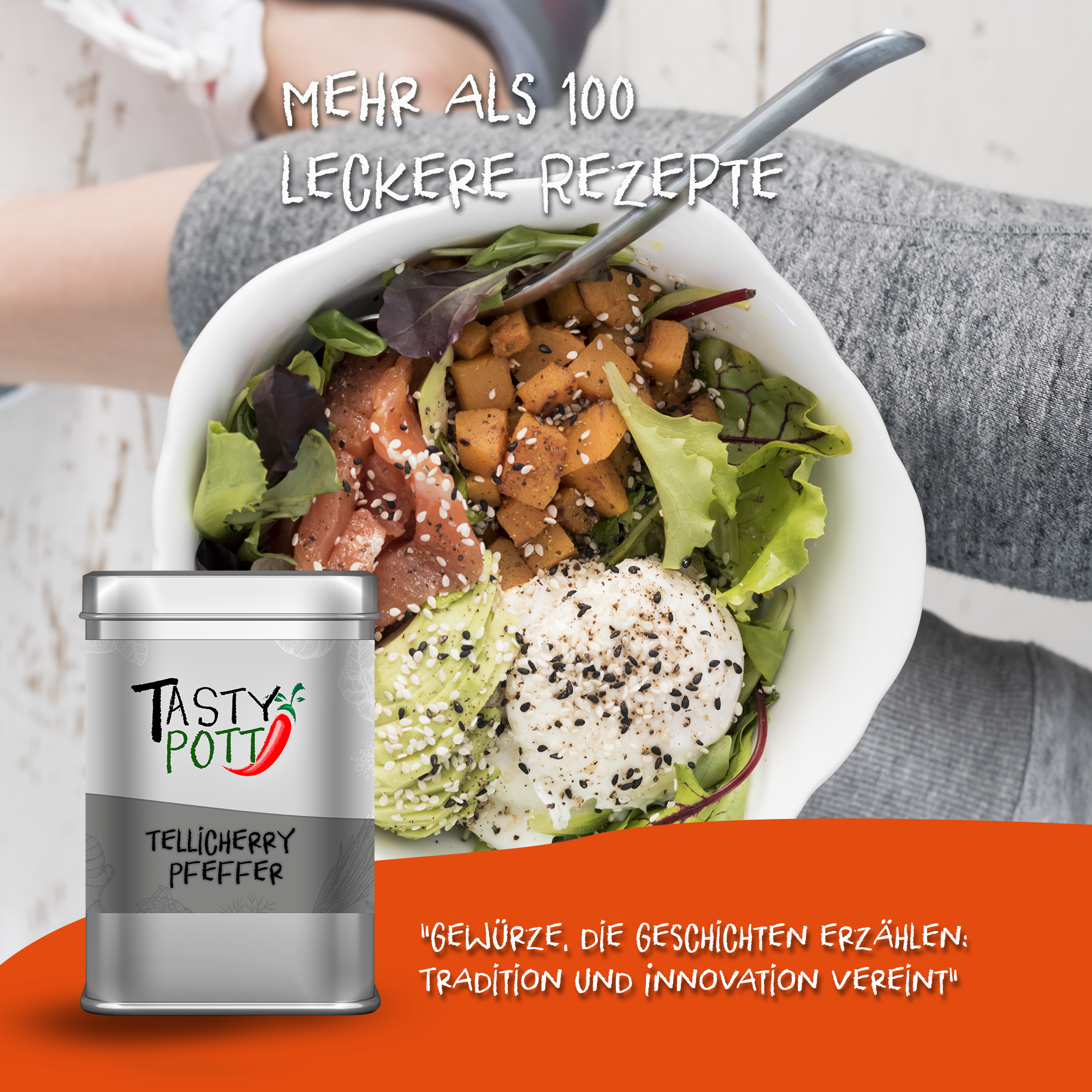 Tellicherry Pfeffer ganz 80g Dose von Tasty Pott Tellicherry Pfeffer ganz 80g Dose von Tasty Pott