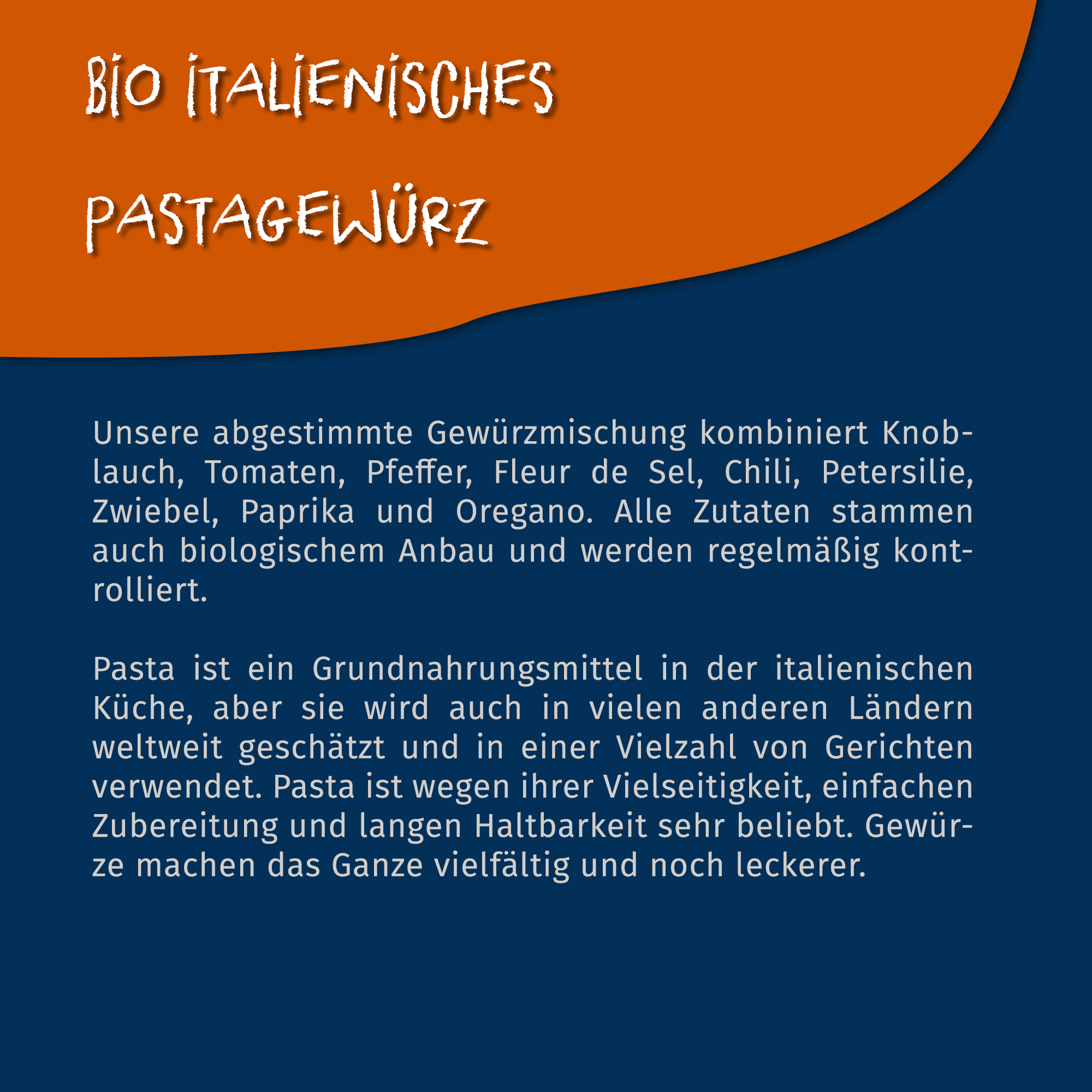 Italienisches Bio Pastagewürz - aromatisches Pasta Gewürz | 100g Dose Tasty Pott Italienisches Bio Pastagewürz - aromatisches Pasta Gewürz | 100g Dose Tasty Pott