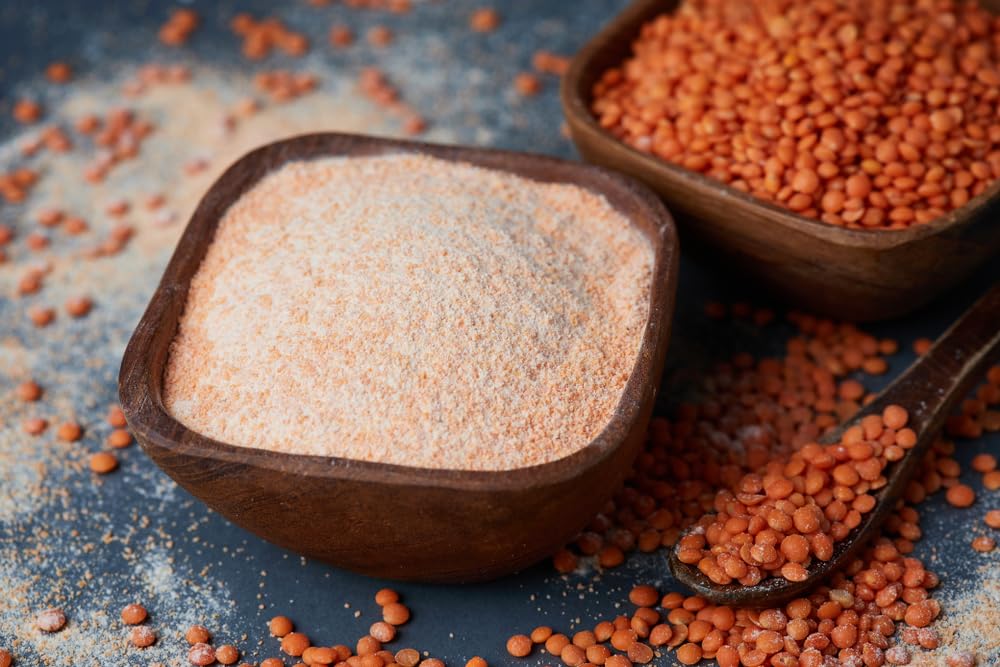 Bio Rotes Linsenmehl - Glutenfrei - 1kg Beutel von Tasty Pott  Bio Rotes Linsenmehl - Glutenfrei - 1kg Beutel von Tasty Pott