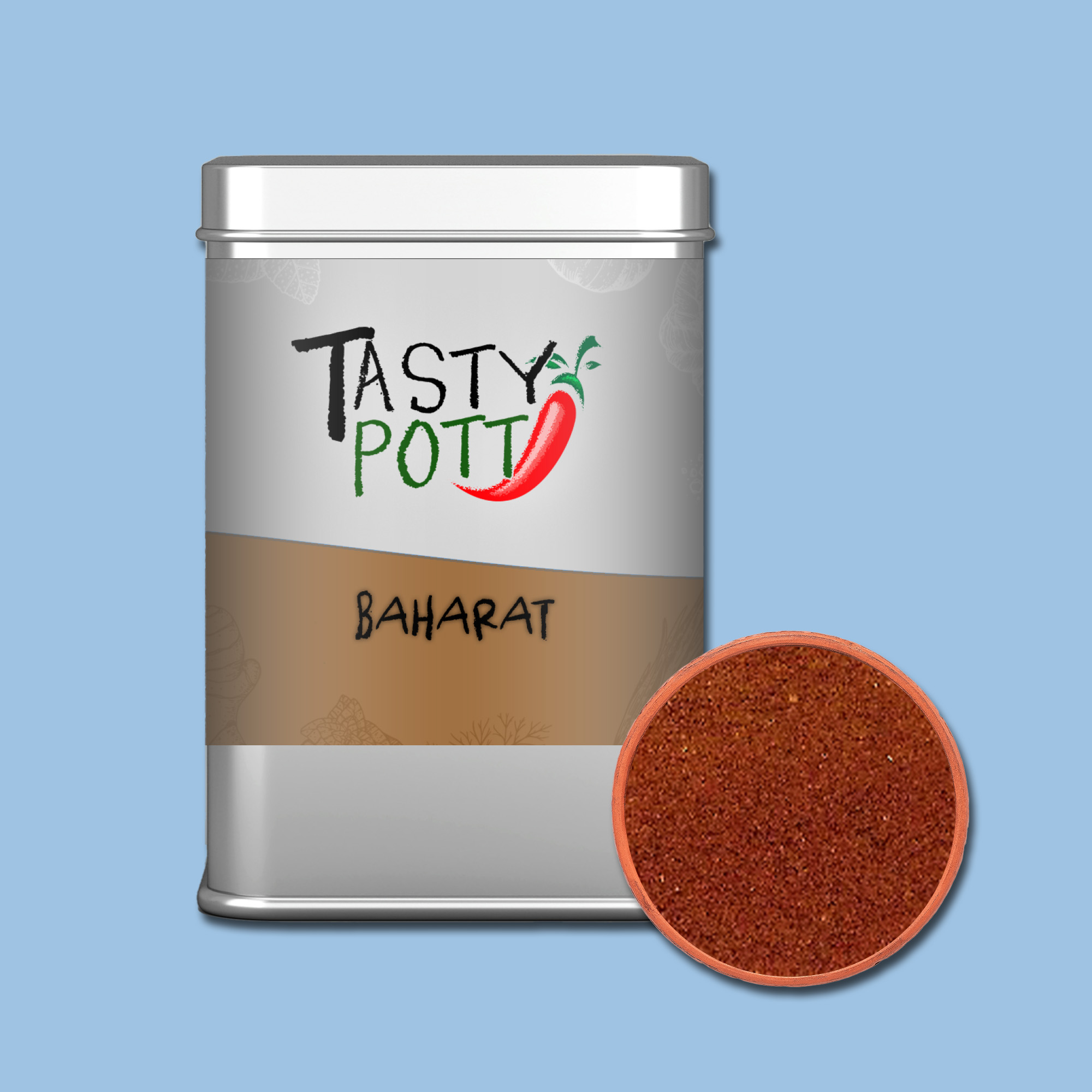 Baharat Gewürz - Orientalische arabische Gewürzmischung - 70 g Dose Tasty Pott Baharat Gewürz - Orientalische arabische Gewürzmischung - 70 g Dose Tasty Pott