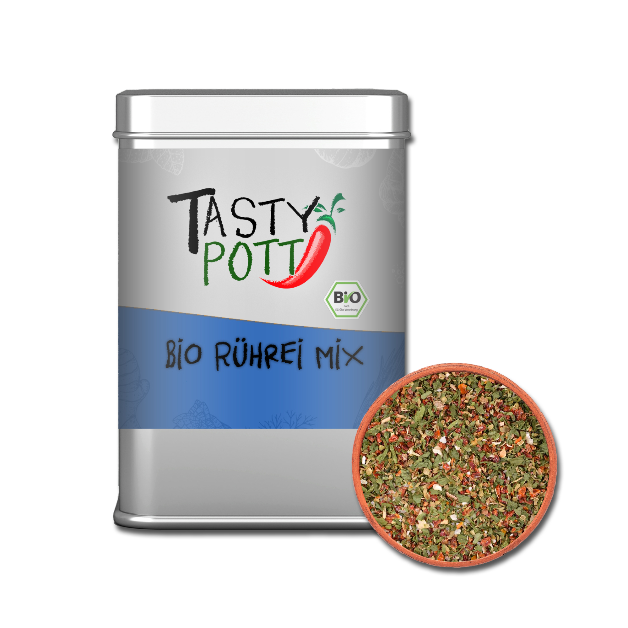 Bio Rührei Mix - Gewürzmischung - 80g Dose von Tasty Pott 