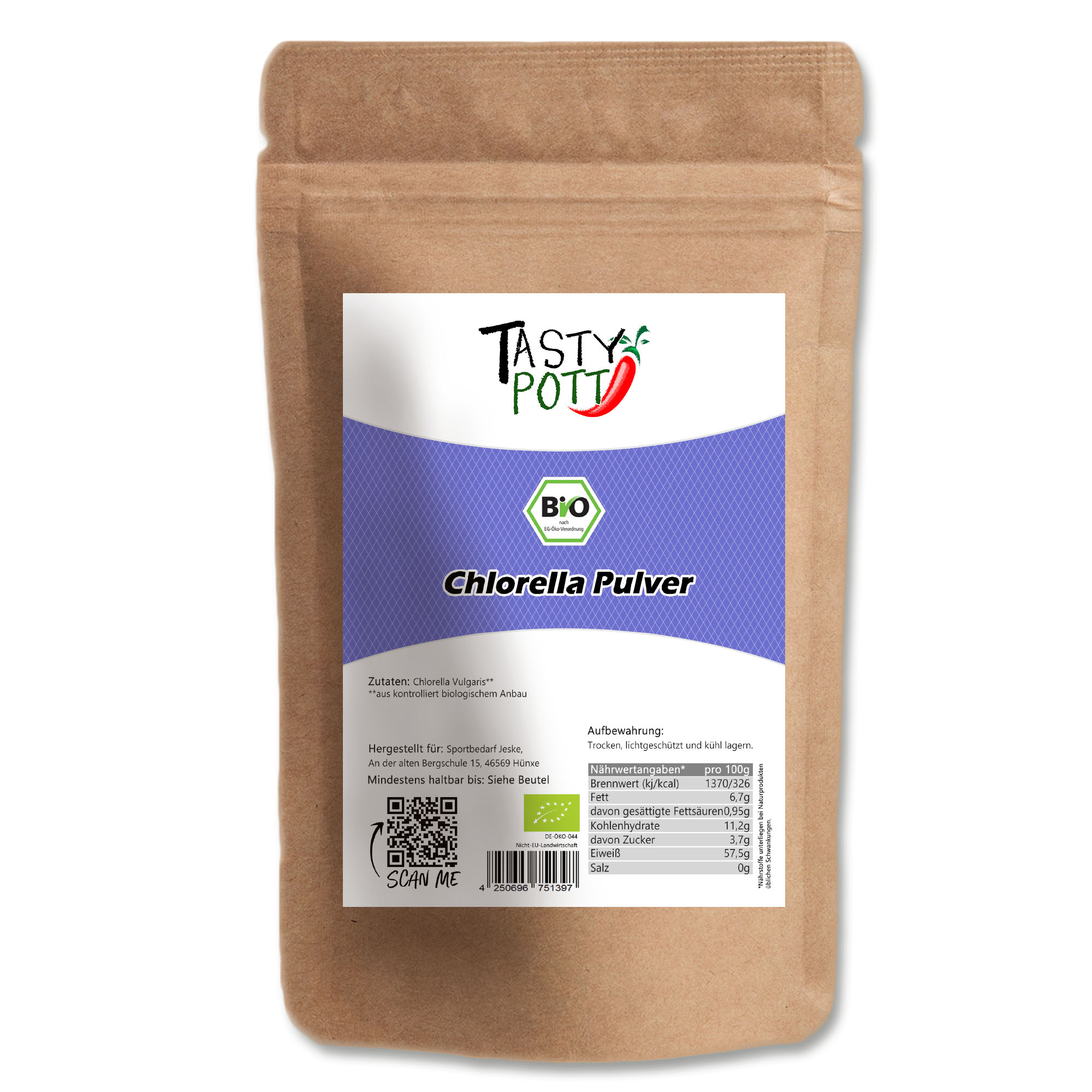 Bio Chlorella Pulver 250g