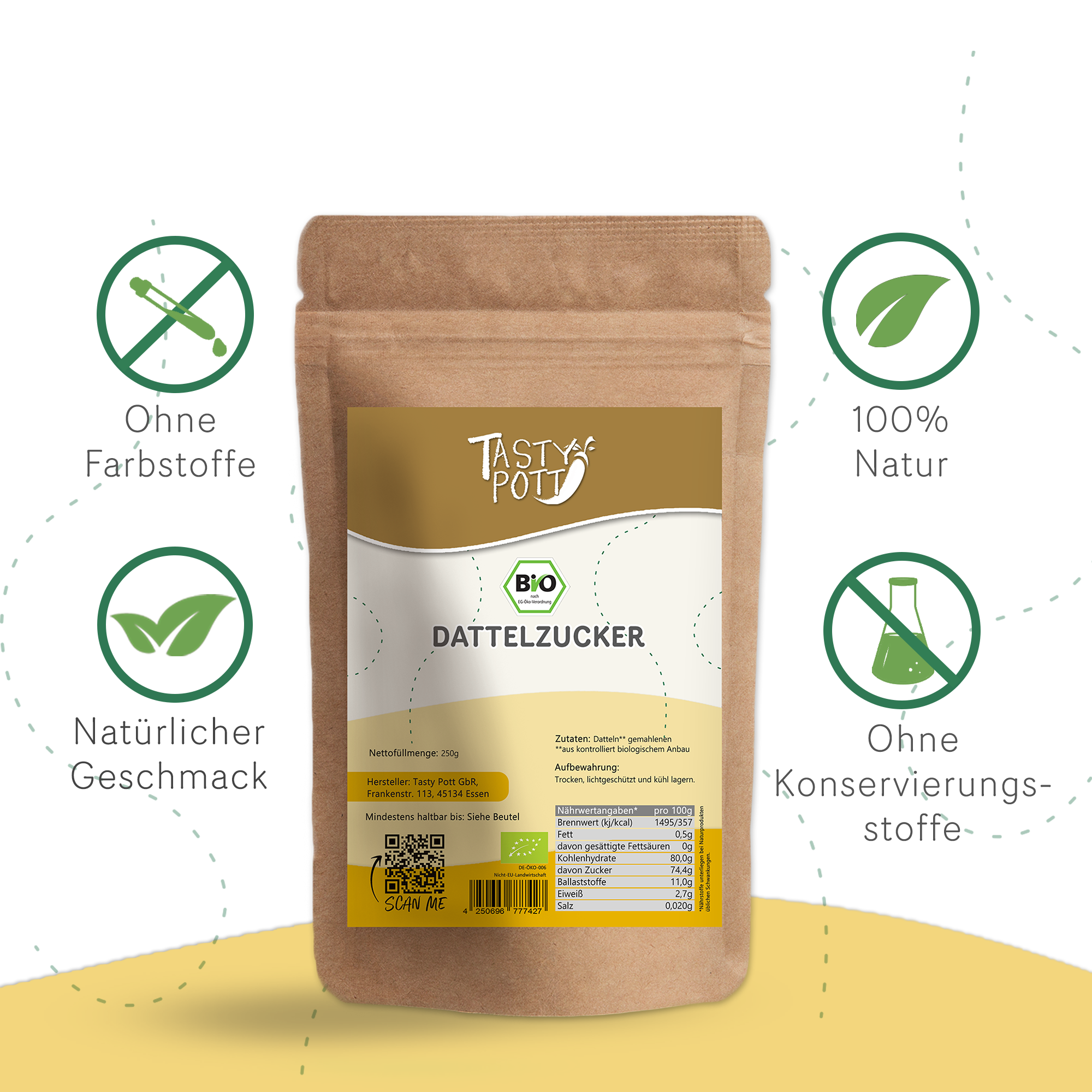 Bio Dattelzucker 1kg