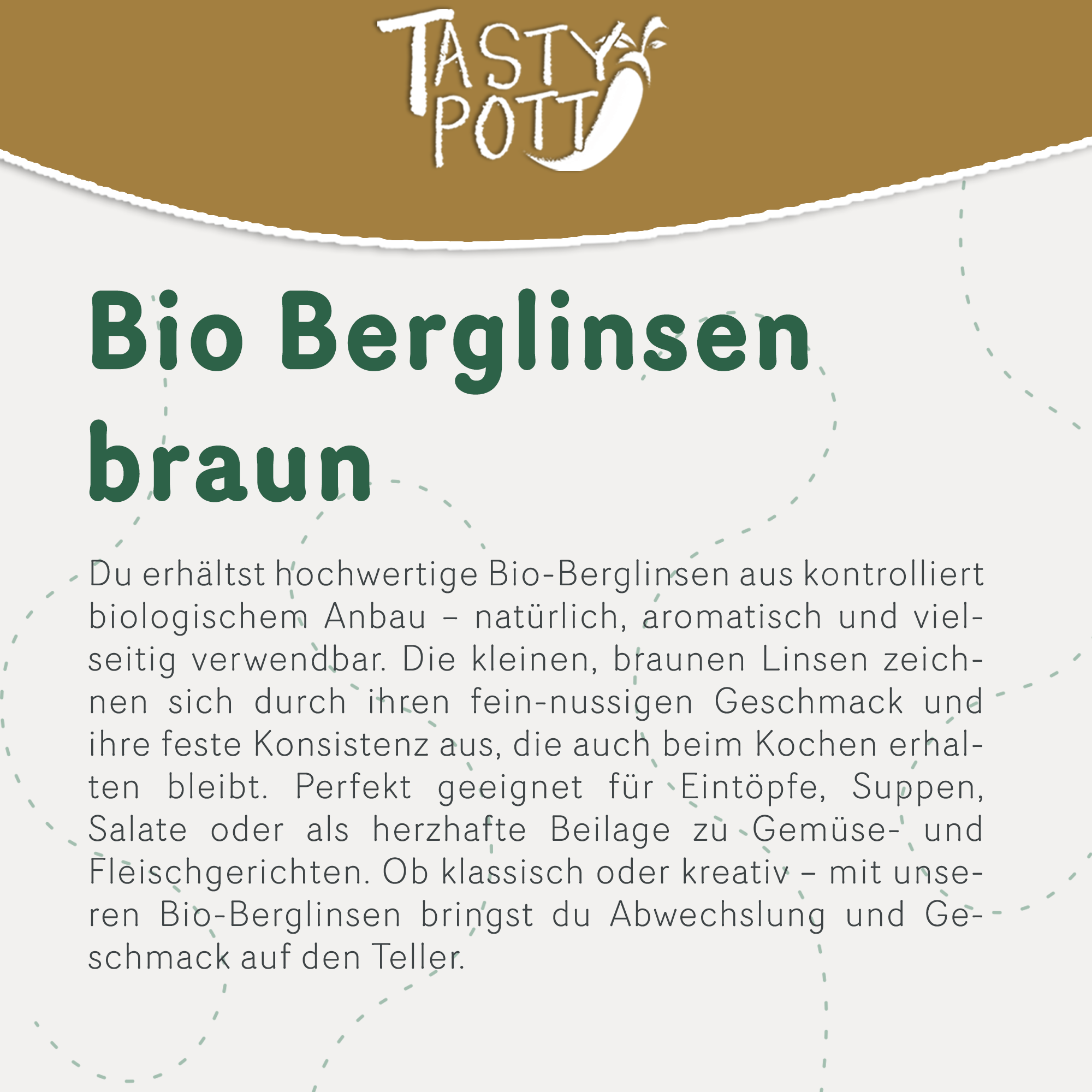 Bio Berglinsen braun 1kg 
