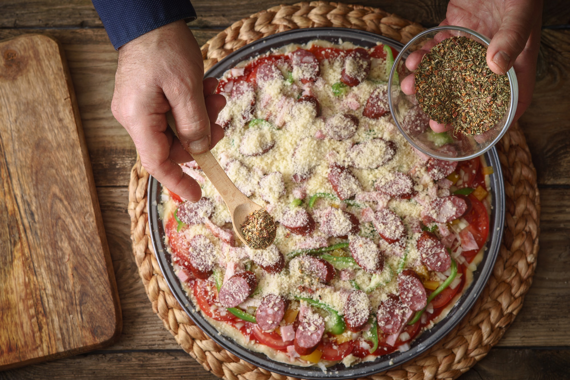 Bio Pizza Topping - Gewürzmischung - 70g Dose von Tasty Pott 