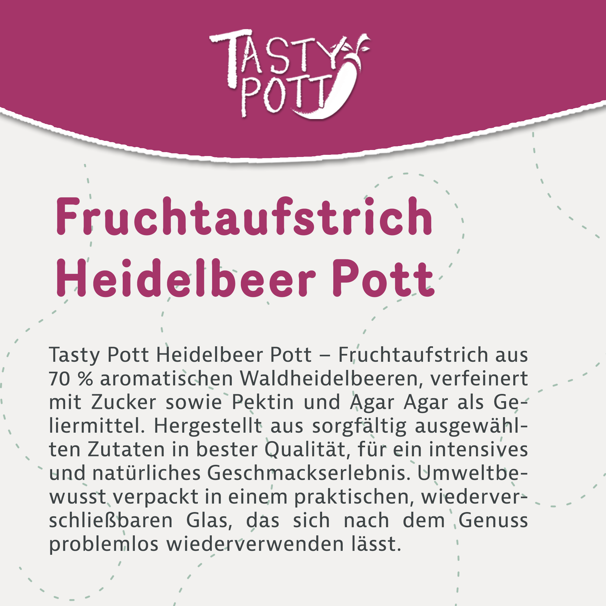 Tasty Pott Fruchtaufstrich Auswahl
