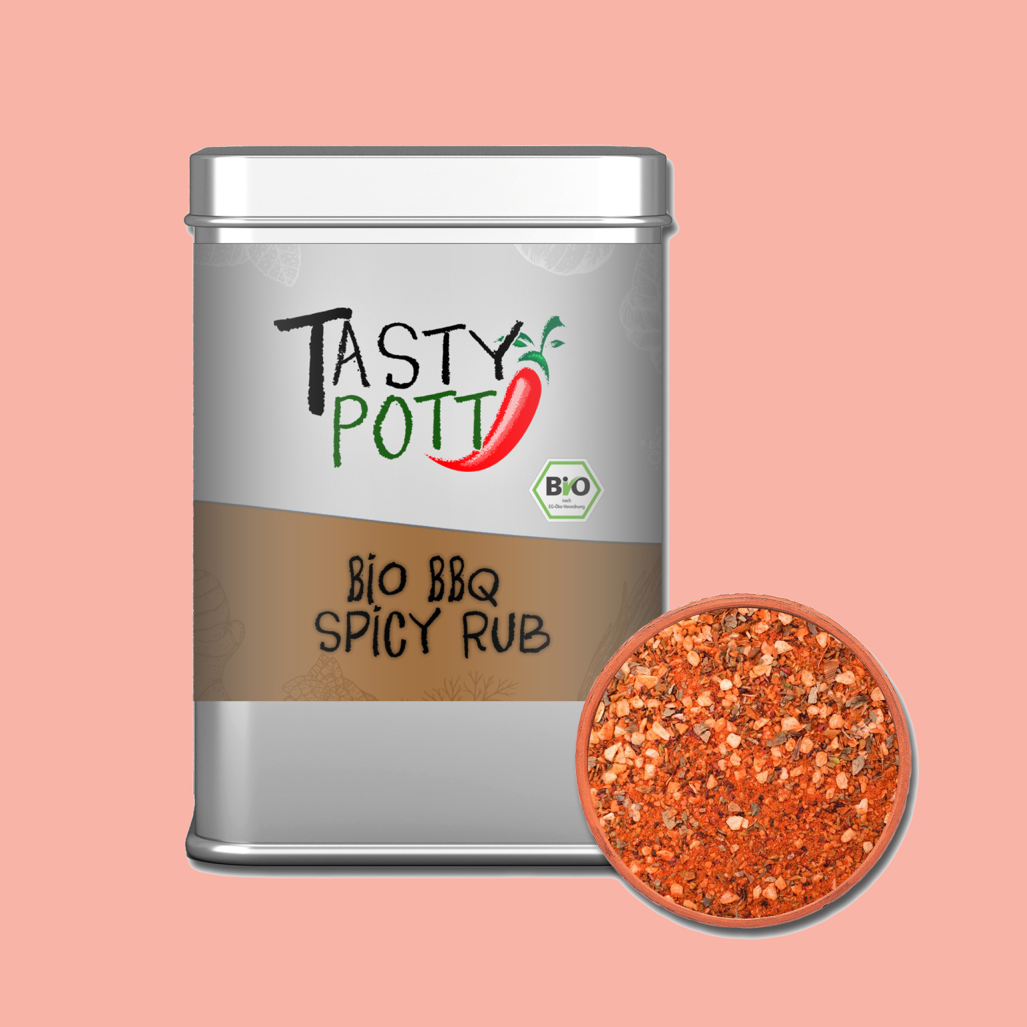 BBQ Rub Spicy - 100g Bio Gewürzmischung - Tasty Pott