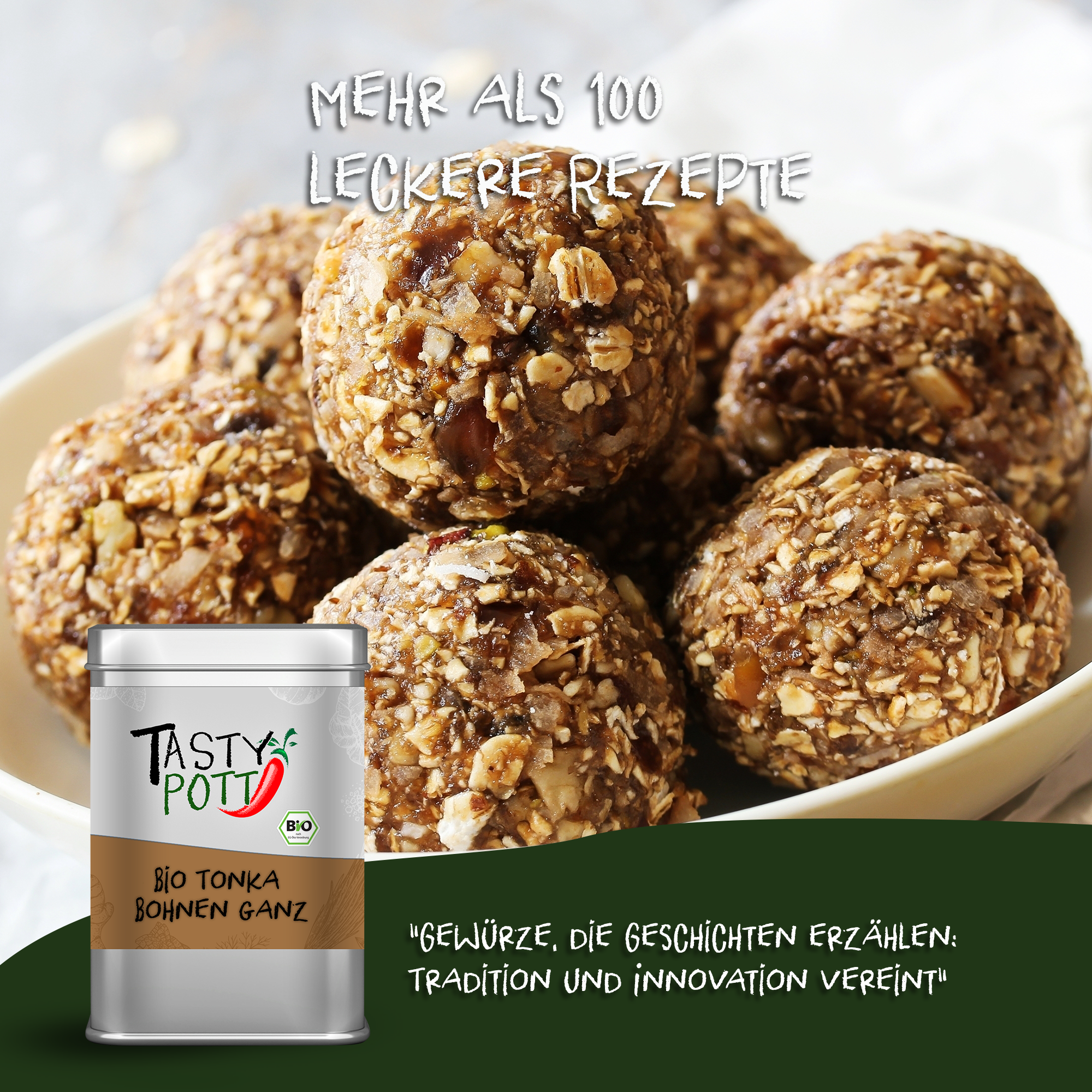 Bio Tonka Bohnen - ganz - 70g Dose von Tasty Pott 