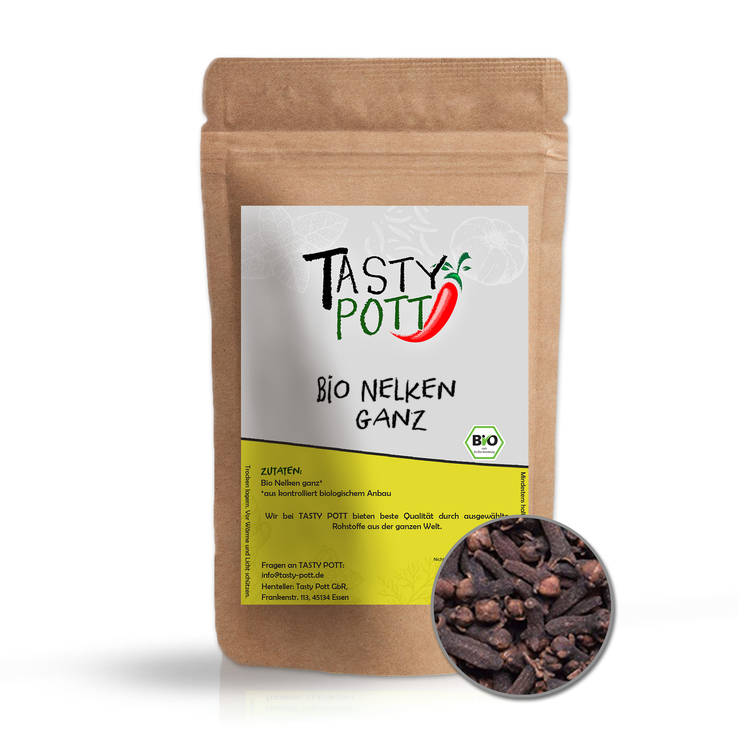 Bio Nelken ganz Nachfüllbeutel