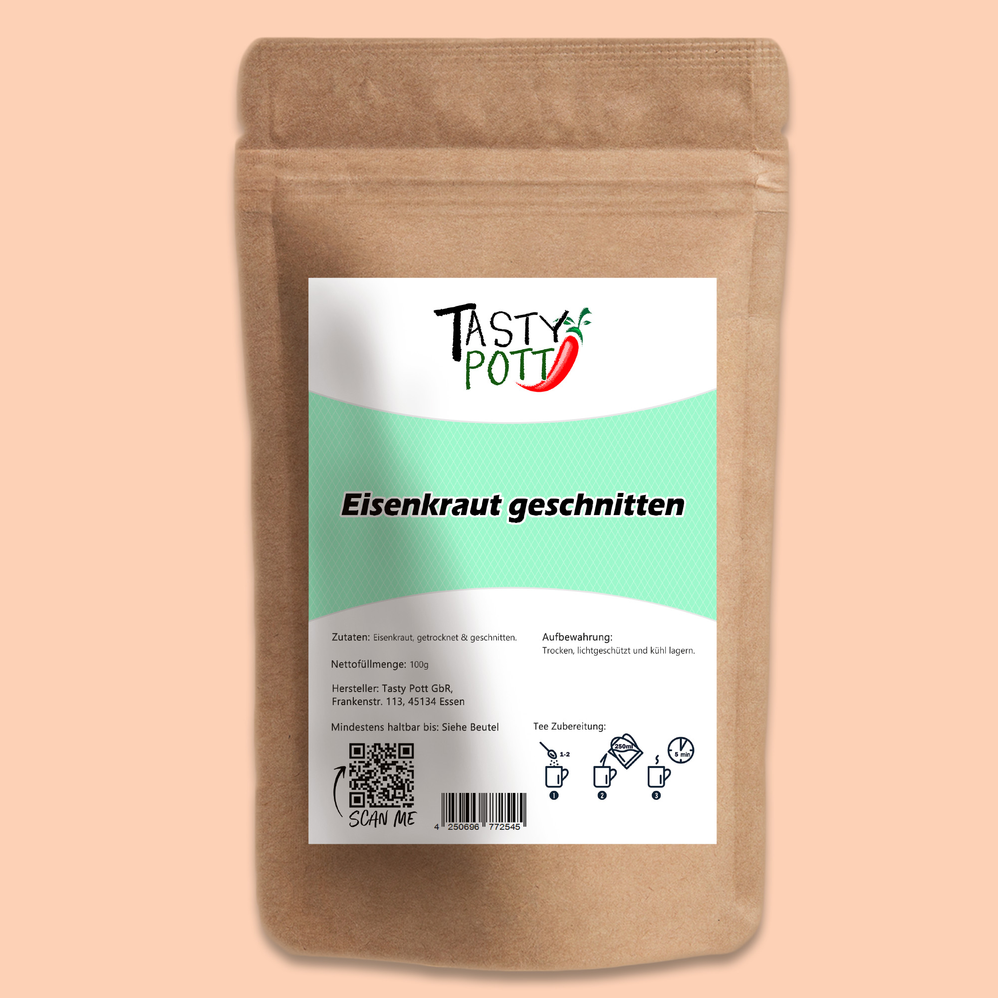 Eisenkraut geschnitten 100g Beutel