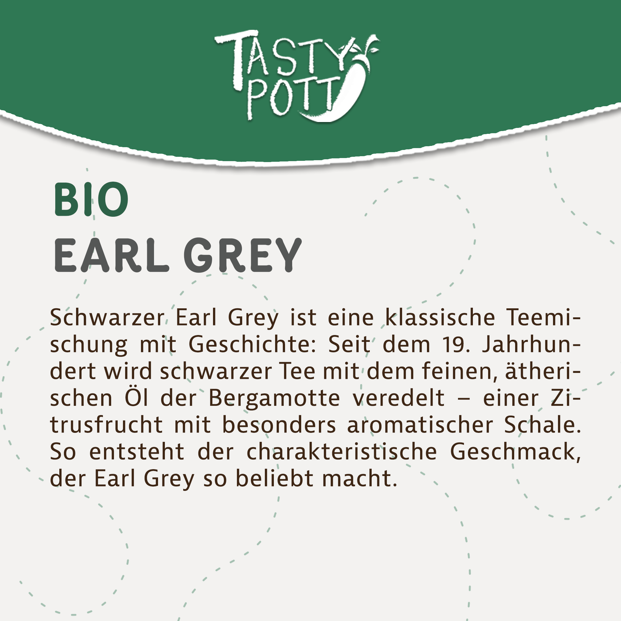 Bio Earl Grey Tee - Aromatisierter Schwarztee mit Bergamotte - 50g Dose von Tasty Pott Bio Earl Grey Tee - Aromatisierter Schwarztee mit Bergamotte - 50g Dose von Tasty Pott