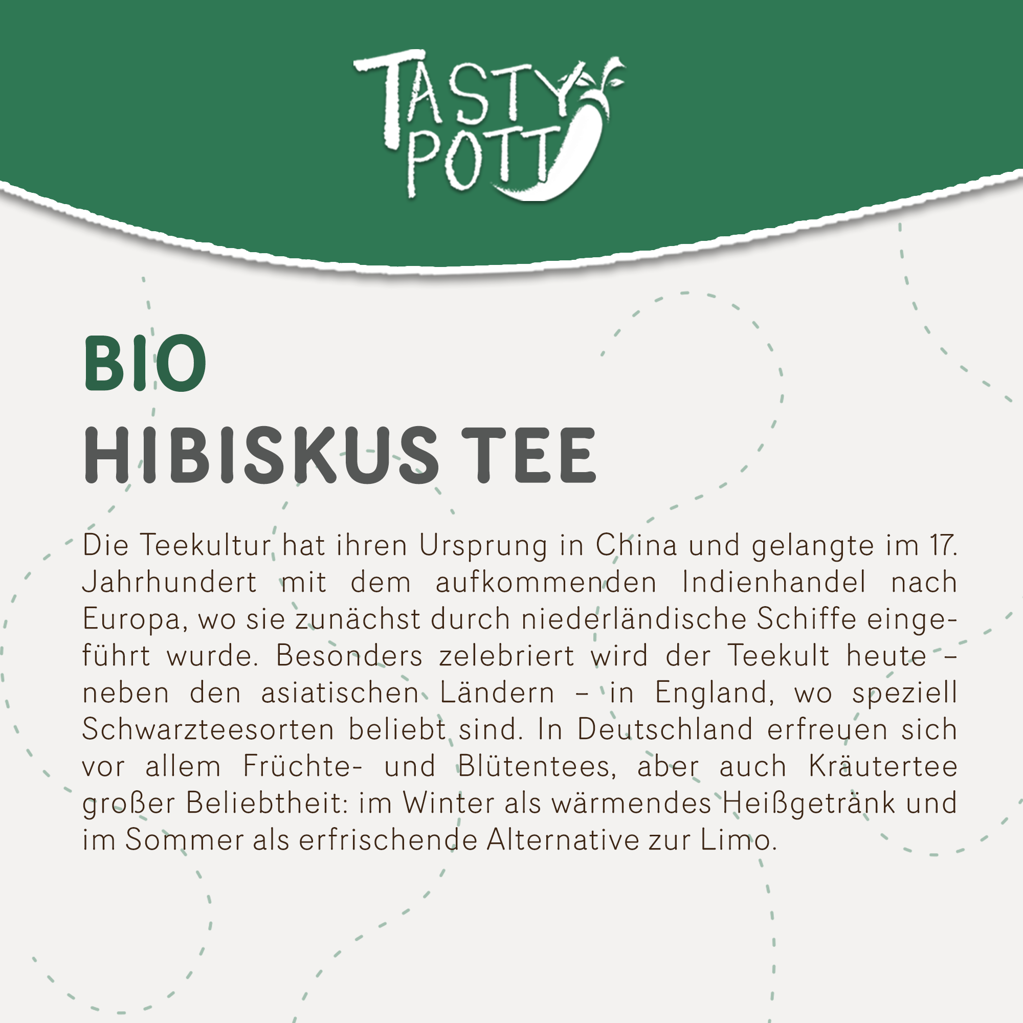 Hibiskusblüten Tee Bio getrocknete Hibiskusblüten - 20g Dose Tasty Pott  Hibiskusblüten Tee Bio getrocknete Hibiskusblüten - 20g Dose Tasty Pott