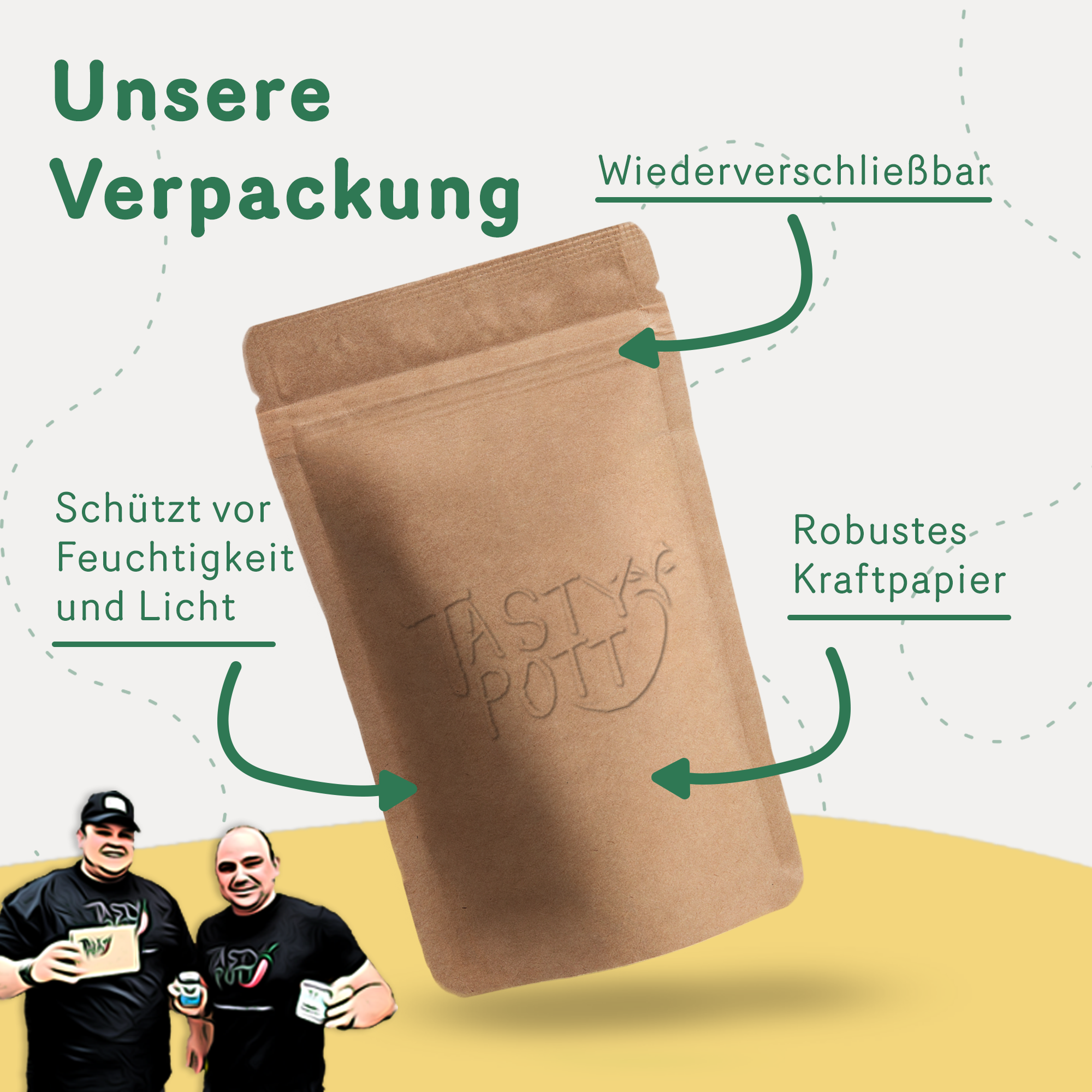 Tasty Pott Bio Haferkleie 1000g Beutel