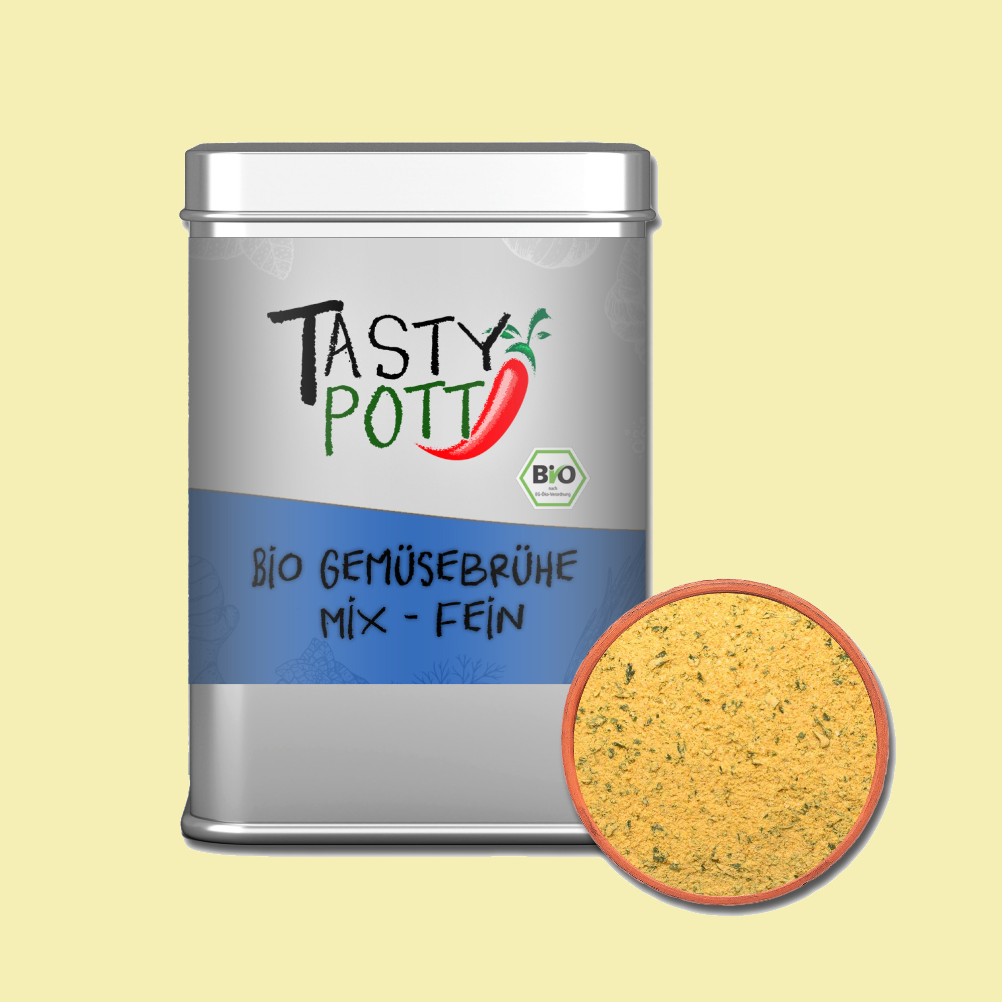 Bio Gemüsebrühe Mix - Brühe - 80g Dose Tasty Pott 