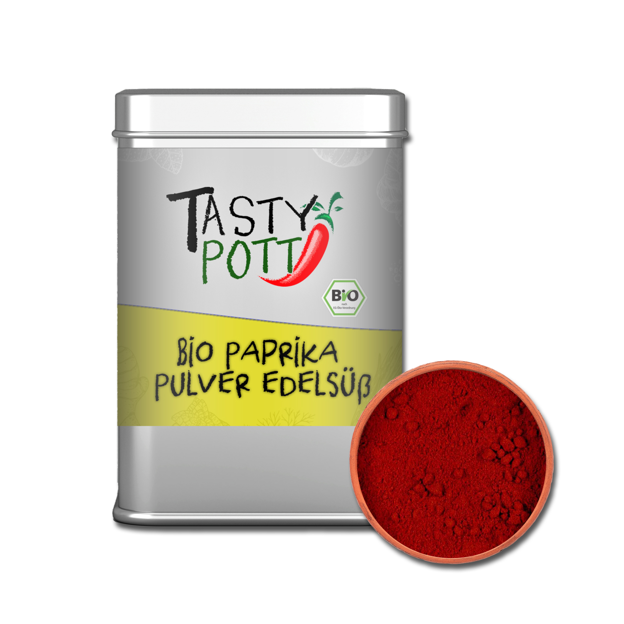 Bio Paprika Pulver edelsüß - Paprikapulver - 100g Dose von Tasty Pott