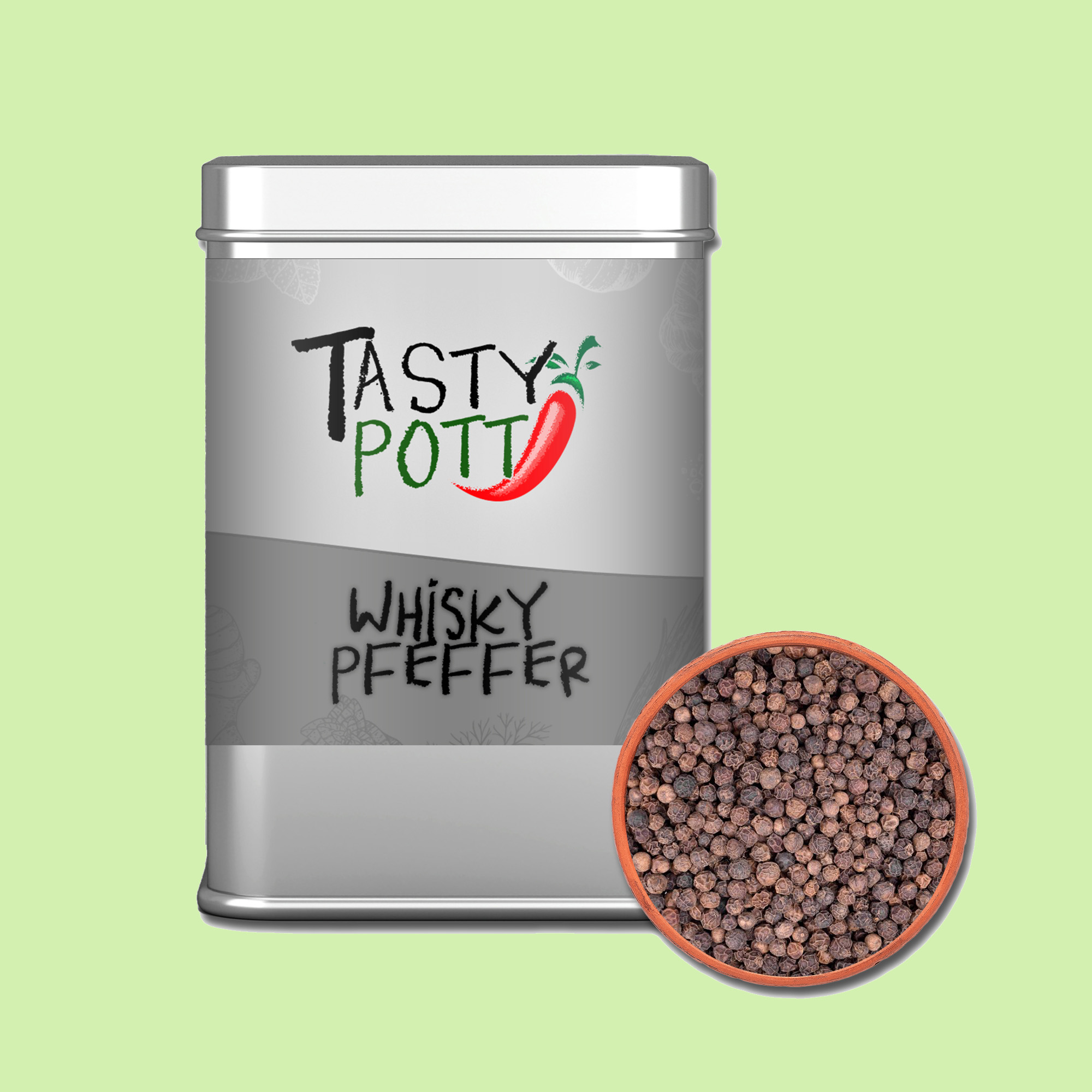 Tasty Pott Whisky Pfeffer I 50g Dose Tasty Pott Whisky Pfeffer I 50g Dose