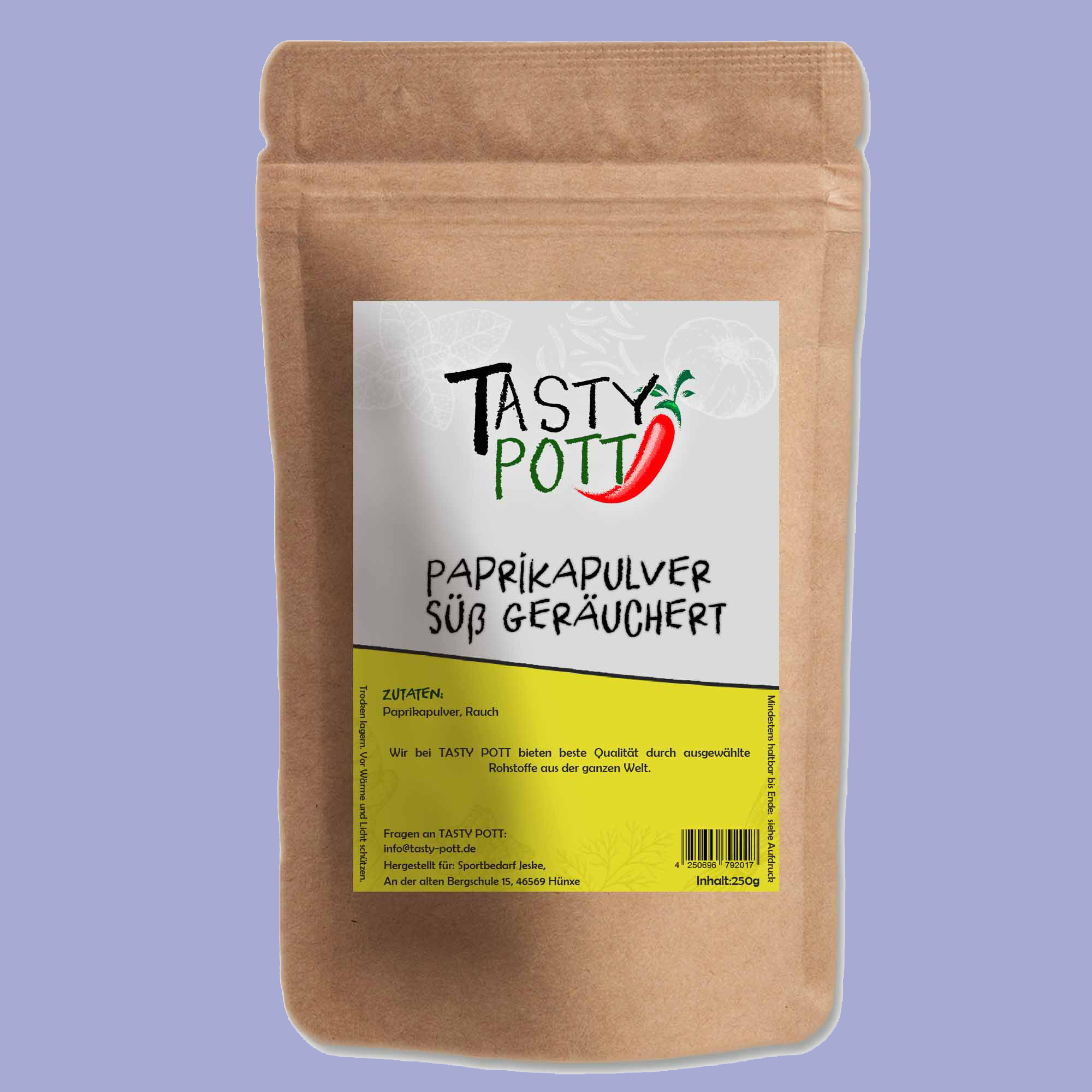 Paprika Pulver geräuchert - geräuchertes Paprikapulver - 250g von Tasty Pott Paprika Pulver geräuchert - geräuchertes Paprikapulver - 250g von Tasty Pott