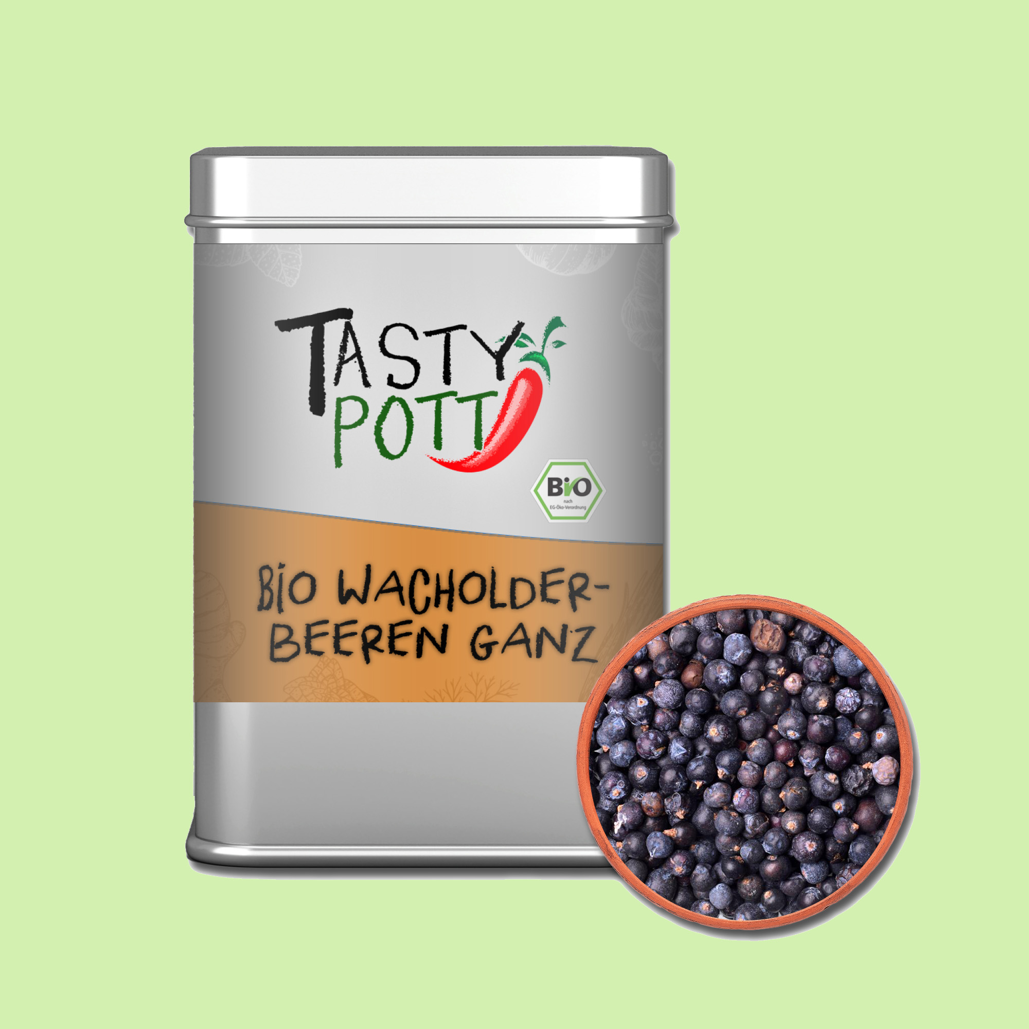 Tasty Pott Bio Wacholderbeeren - ganz - 50g