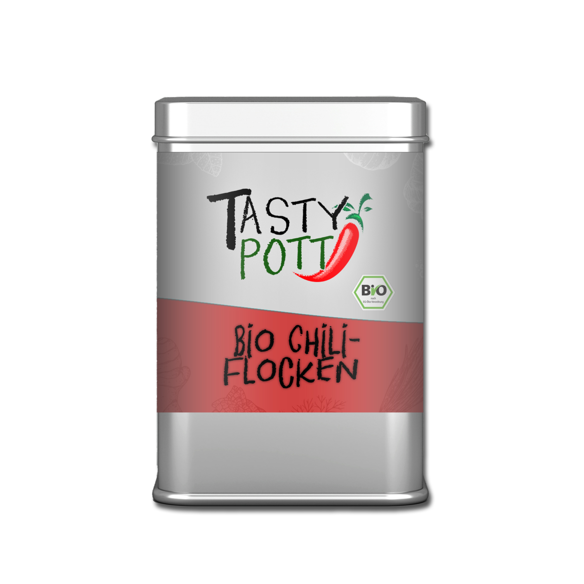 Chiliflocken scharf - Bio Chili Flocken - 50g Tasty Pott Chiliflocken scharf - Bio Chili Flocken - 50g Tasty Pott