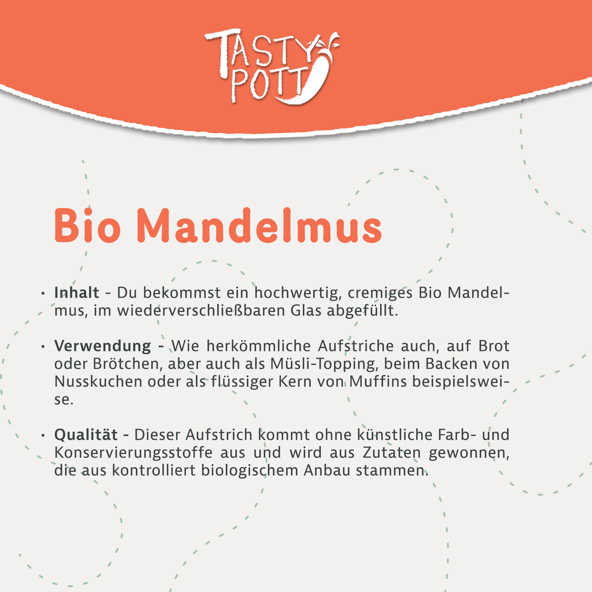 Bio Mandelmus braun 500g