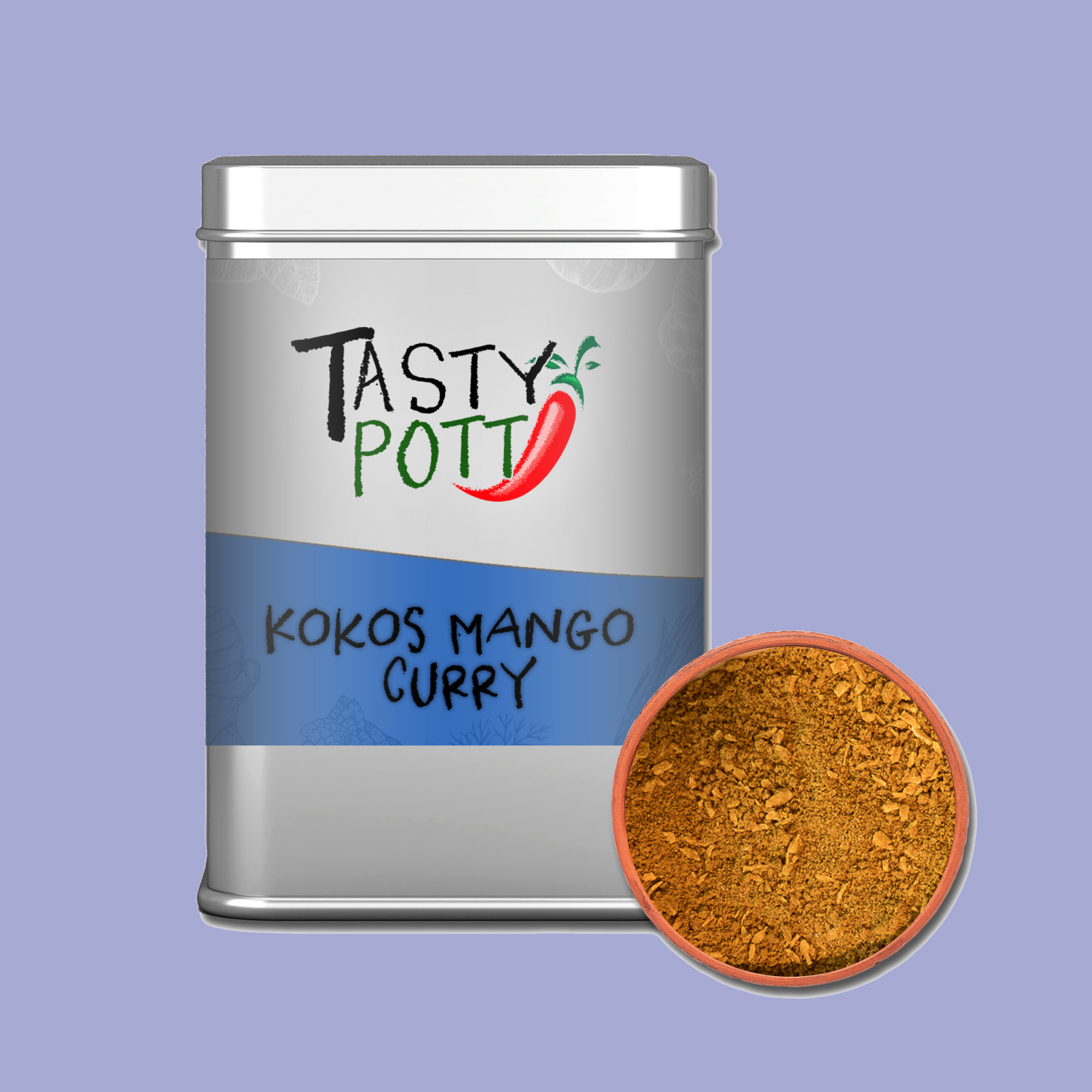 Kokos Mango Curry Gewürz | 75g Dose Tasty Pott Kokos Mango Curry Gewürz | 75g Dose Tasty Pott
