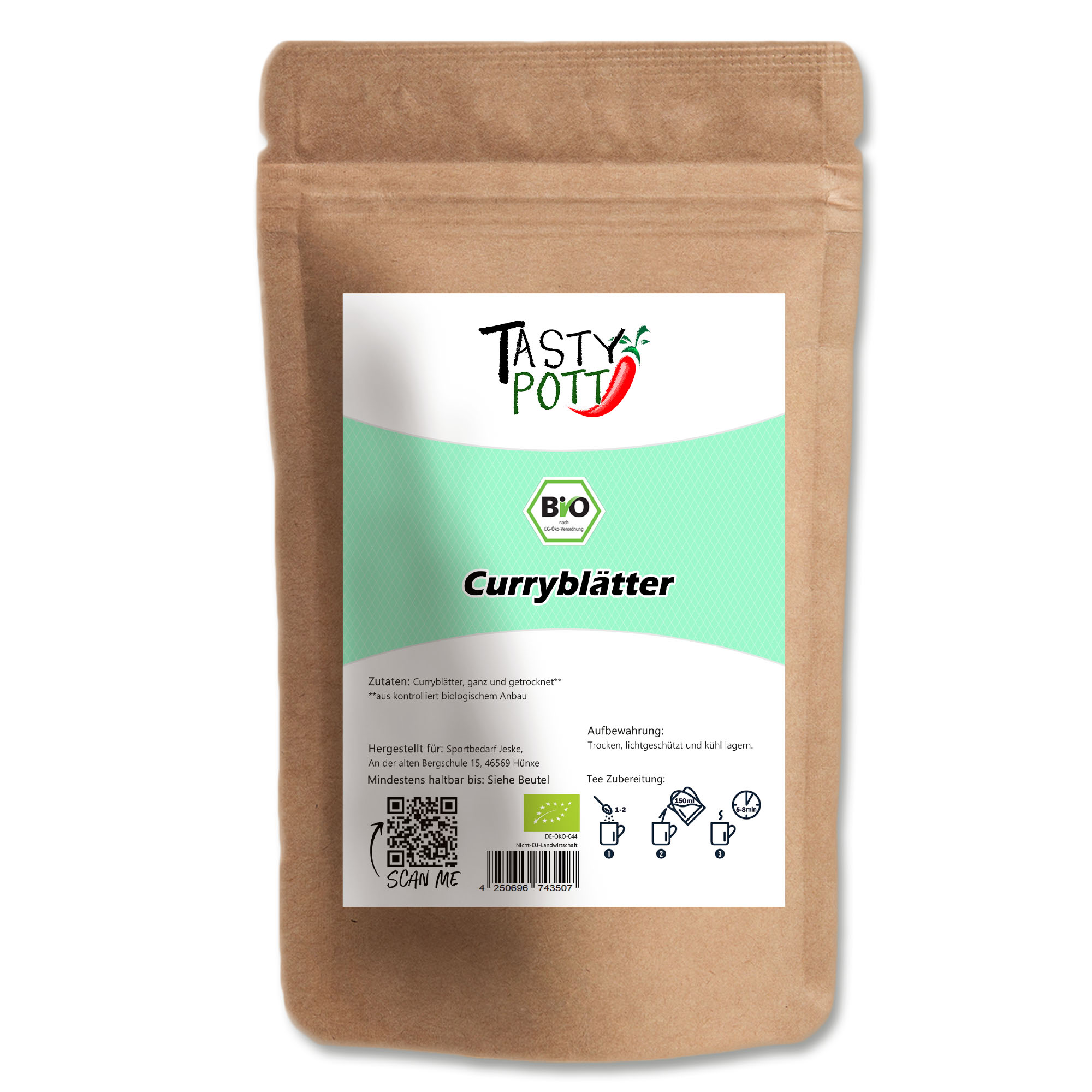 Bio Curryblätter ganz & getrocknet 60g   