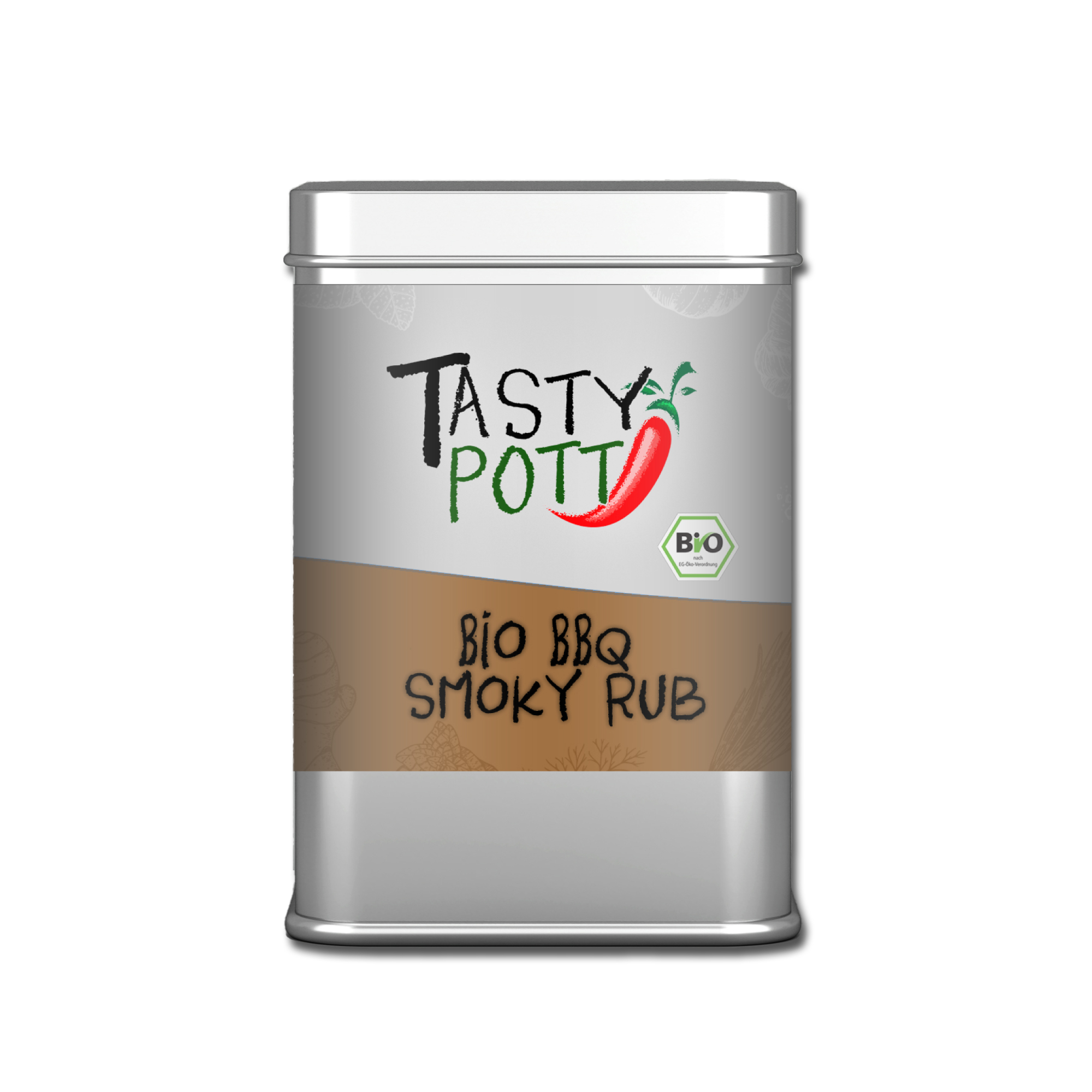 Smoky BBQ Rub 100g Bio Grillgewürz | Gewürzmischung für deinen perfekten Grill Tag von Tasty Pott  
