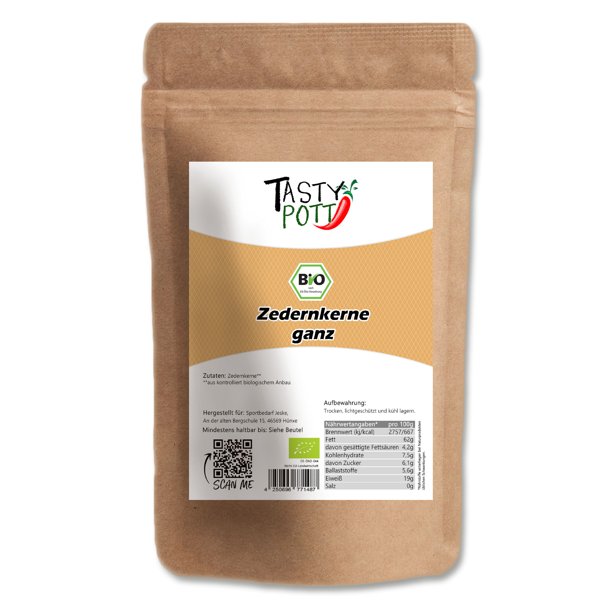 Bio Zedernkerne ganz