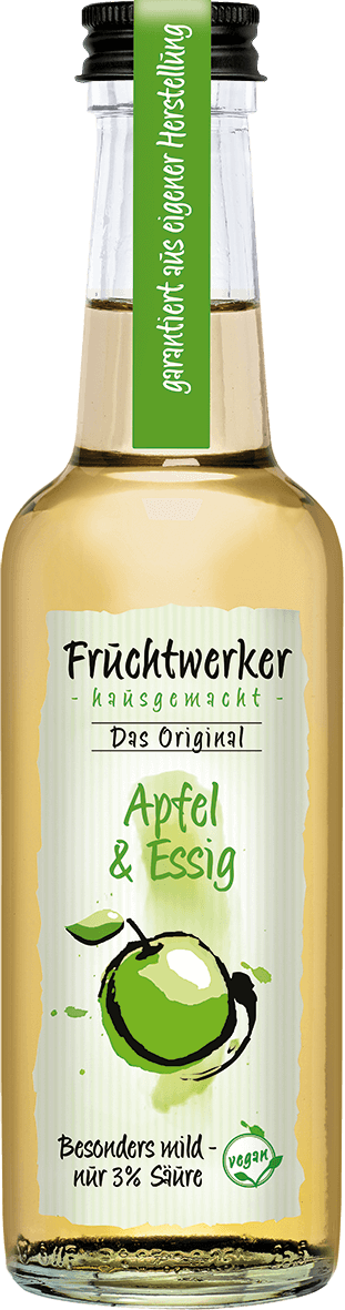 Fruchtwerker Apfel & Essig 250ml – Fruchtessig mit feiner Apfelnote  Fruchtwerker Apfel & Essig 250ml – Fruchtessig mit feiner Apfelnote